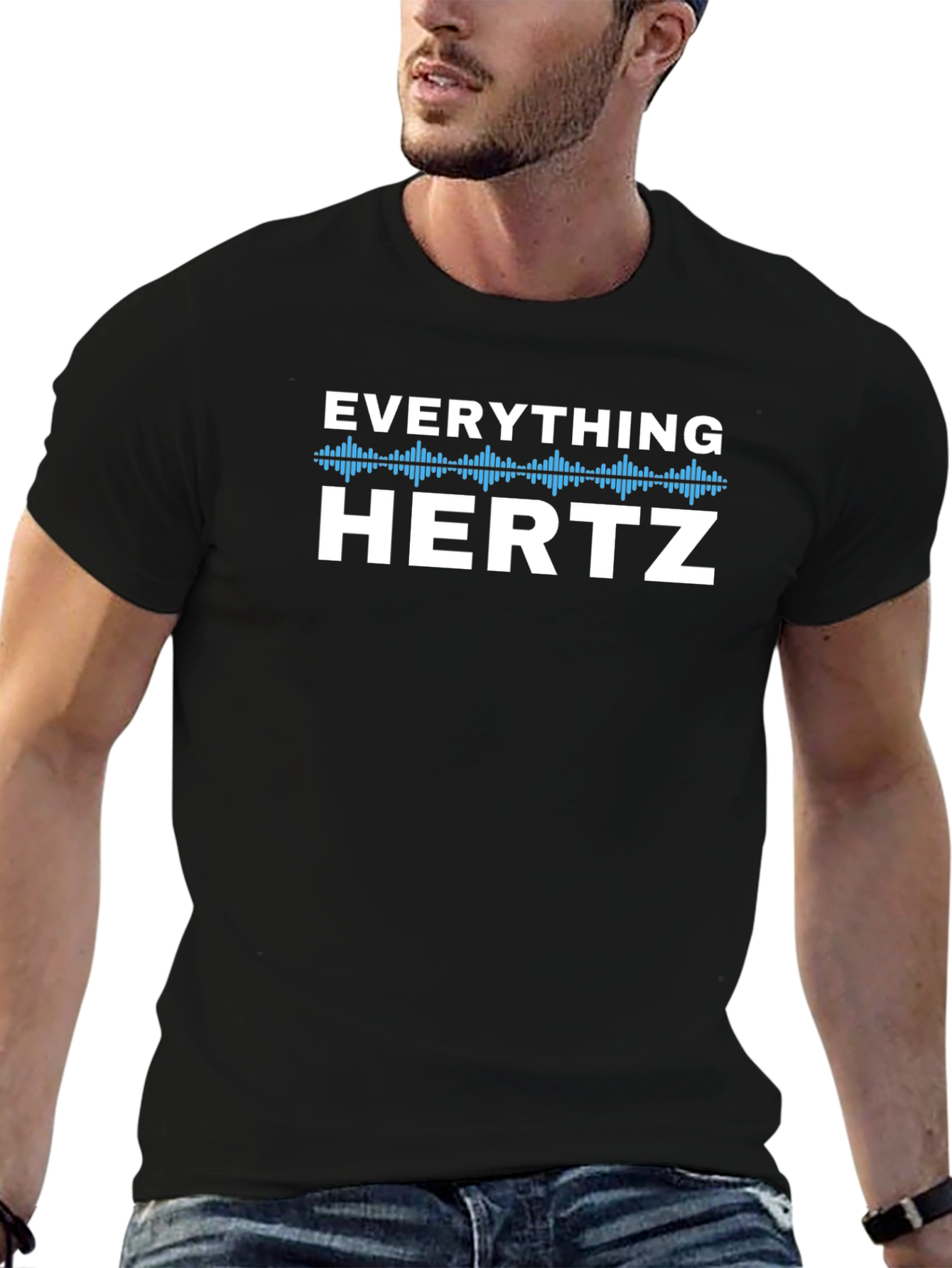 Everything Hertz Graphic Tee - Cool Frequency Design