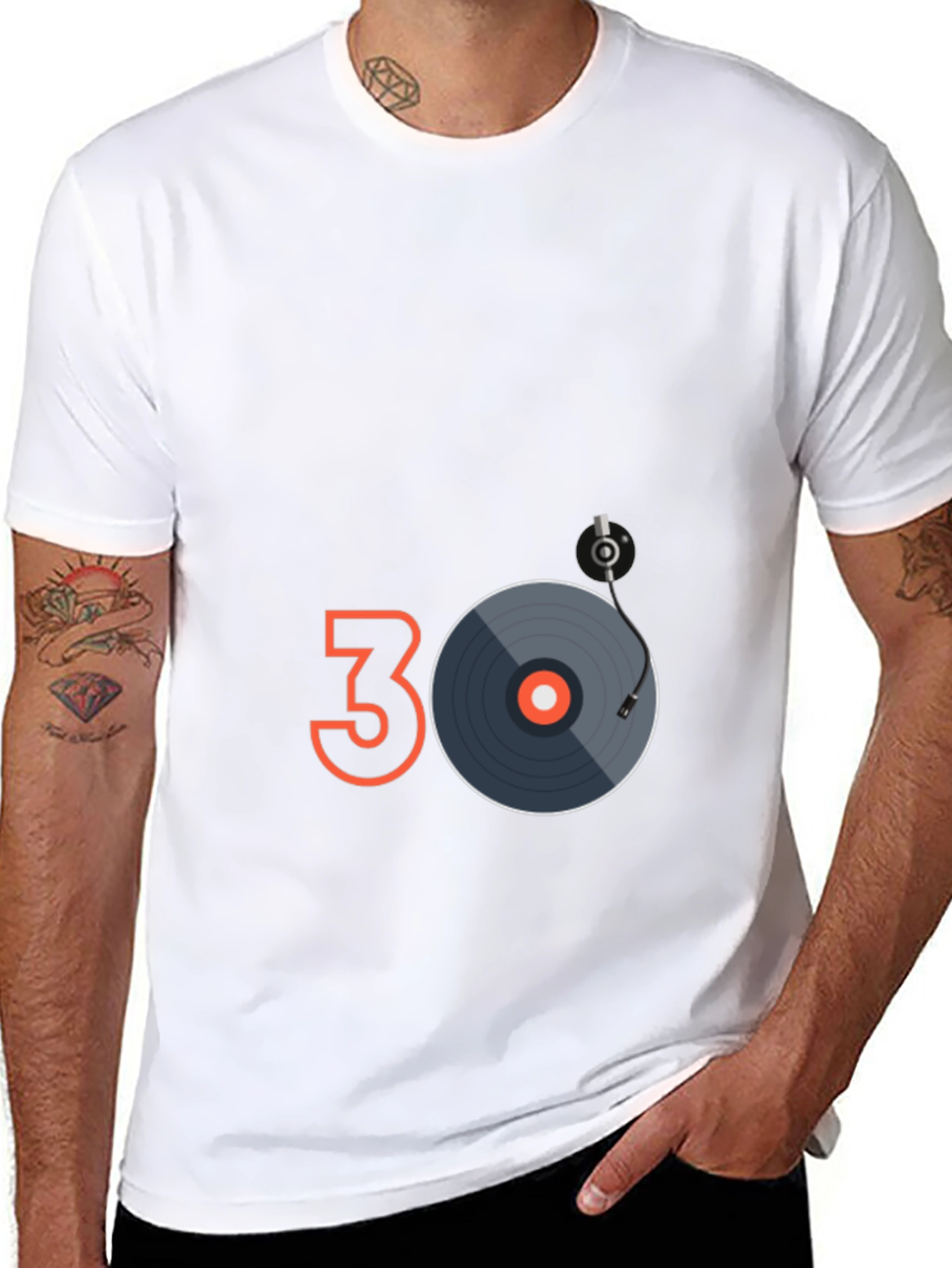 30th Birthday Record Player Graphic Tee
