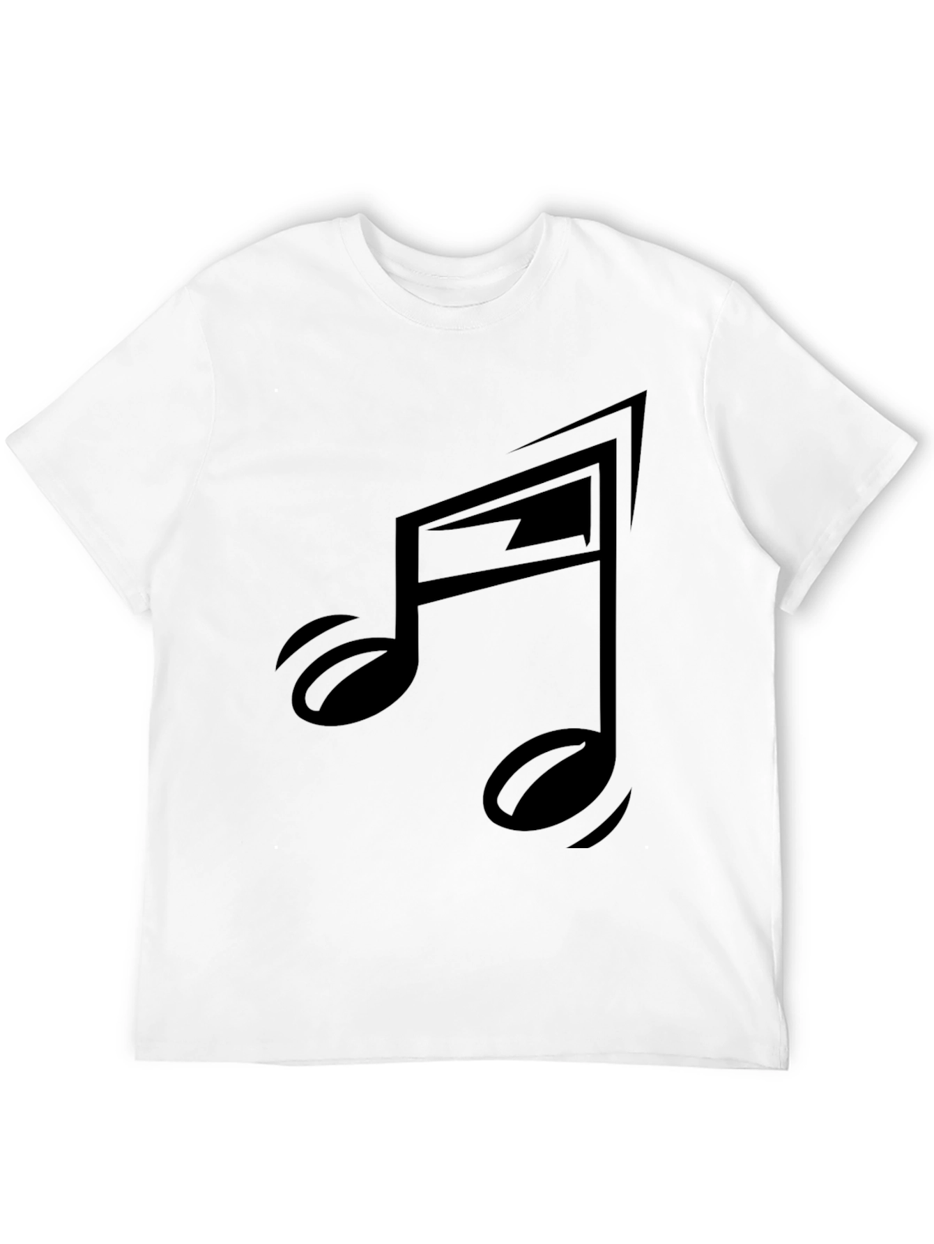 Black Musical Note Graphic Tee - Stylish & Modern