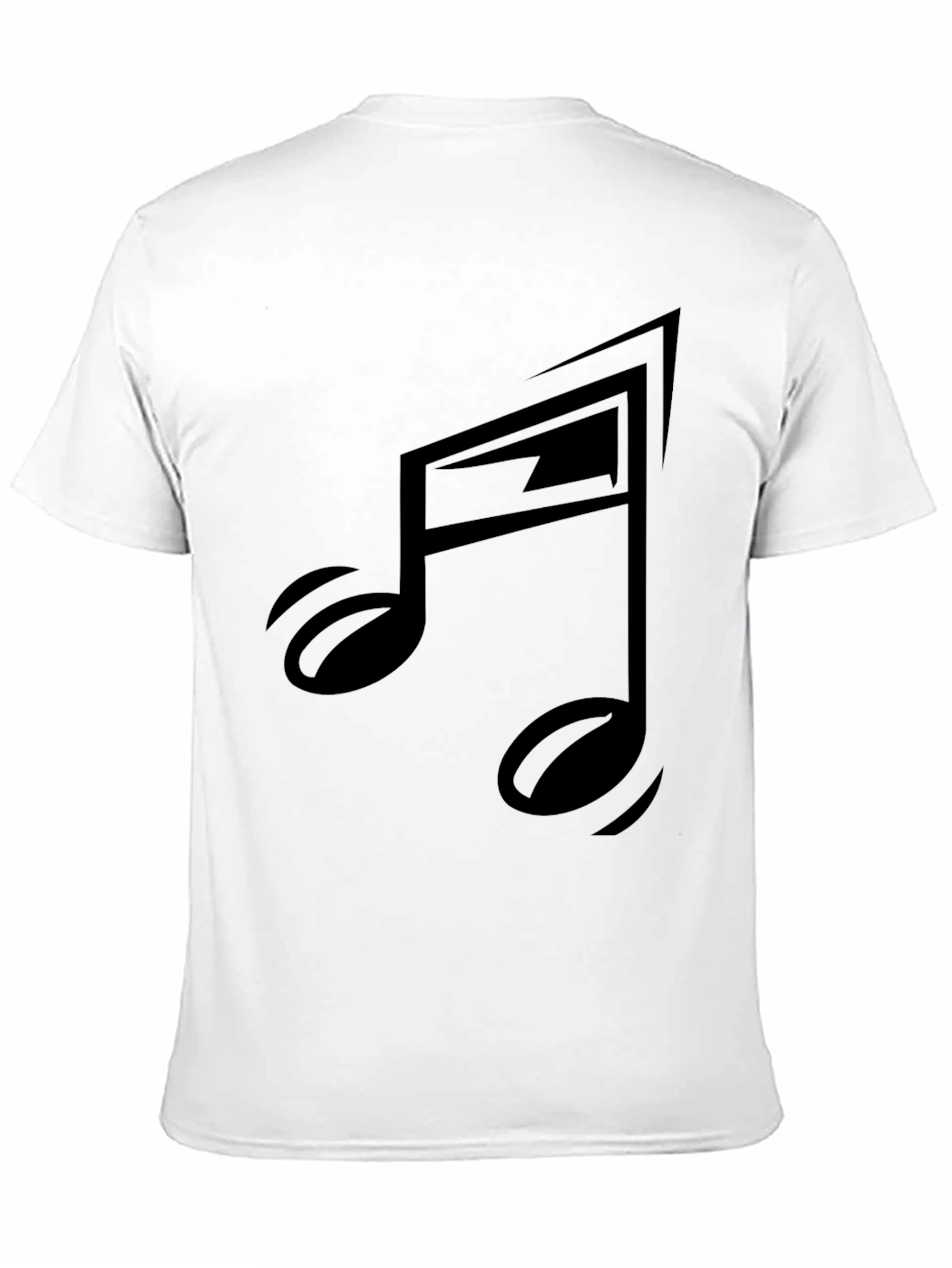 Black Musical Note Graphic Tee - Stylish & Modern