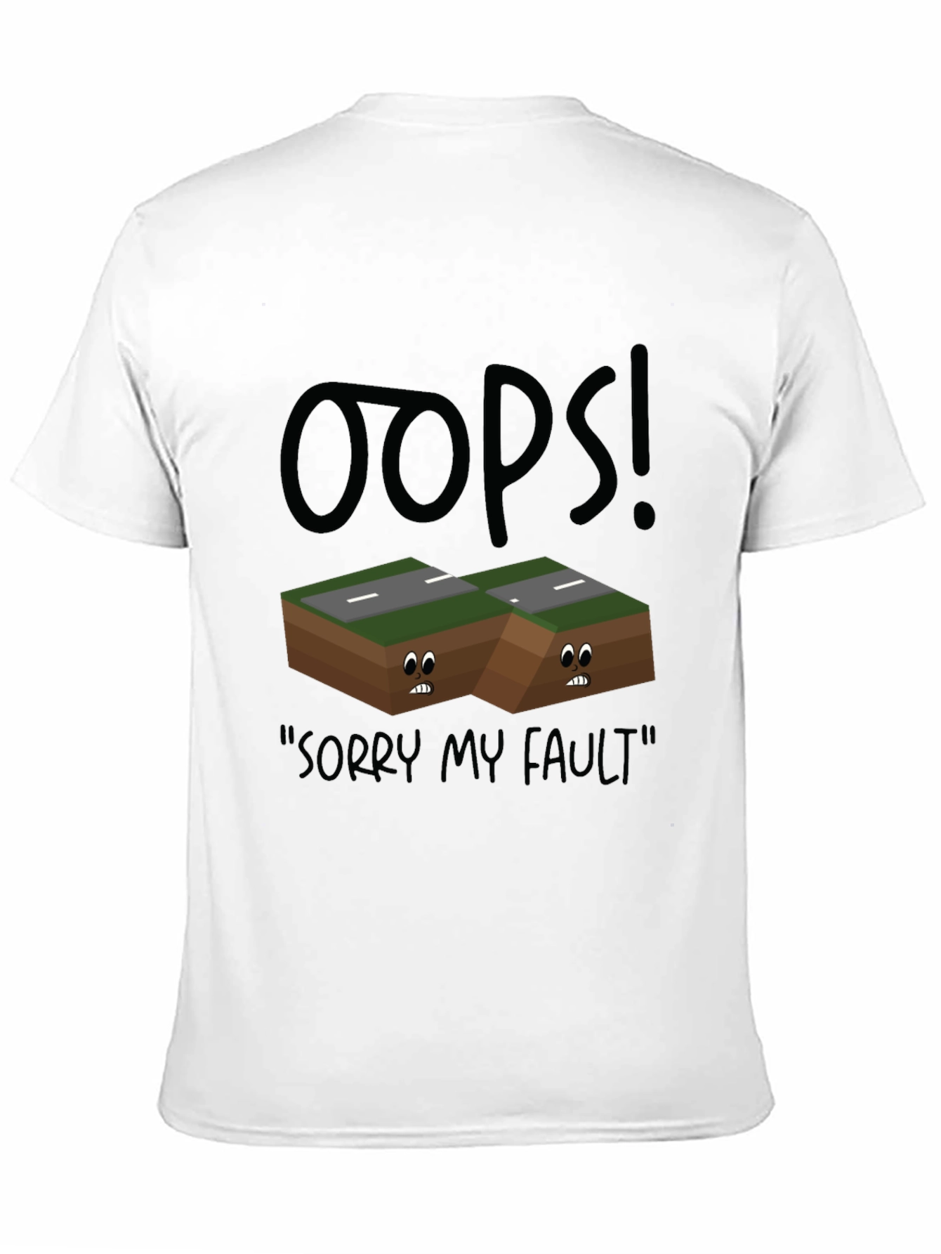 Oops! Fault Line Graphic T-Shirt