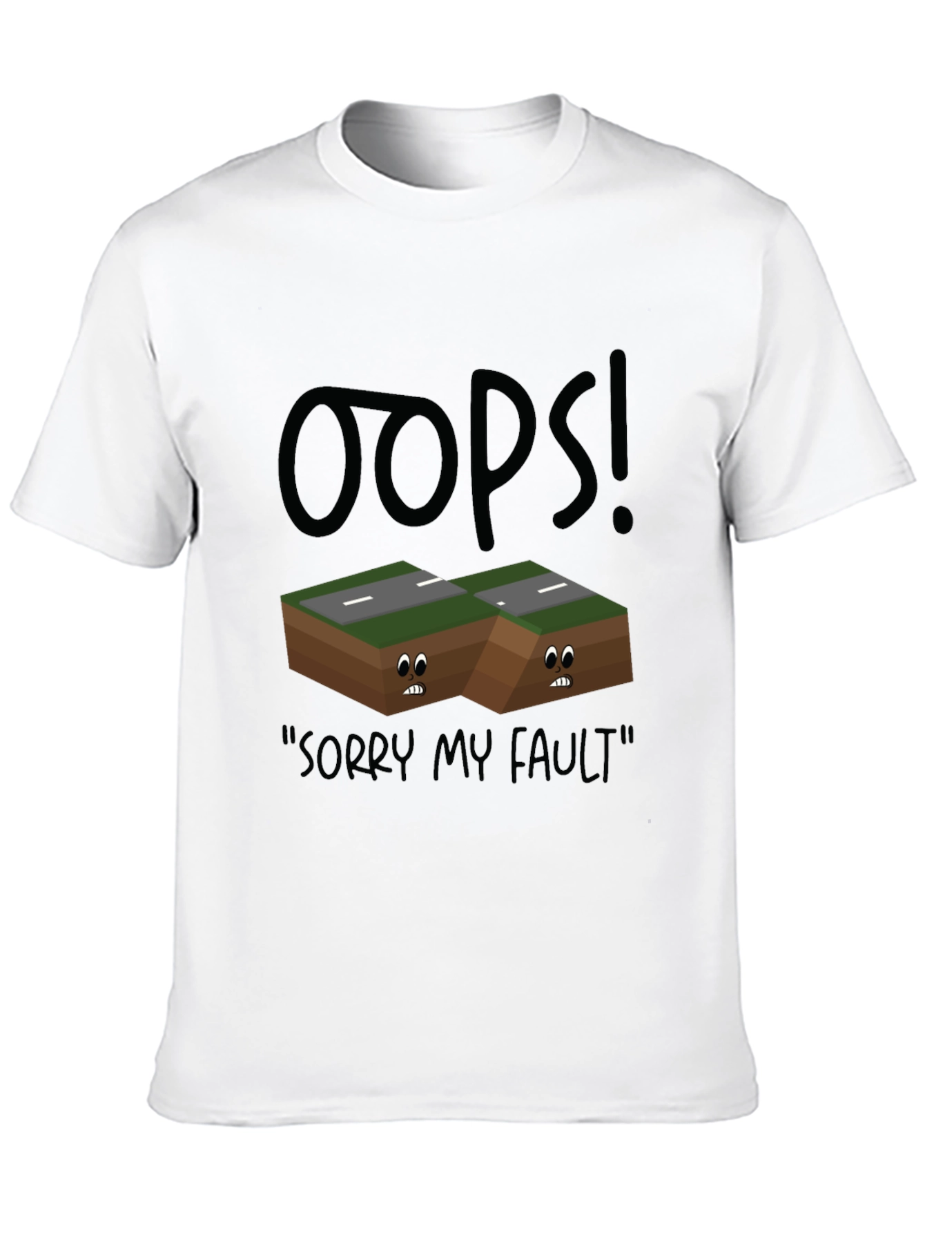 Oops! Fault Line Graphic T-Shirt