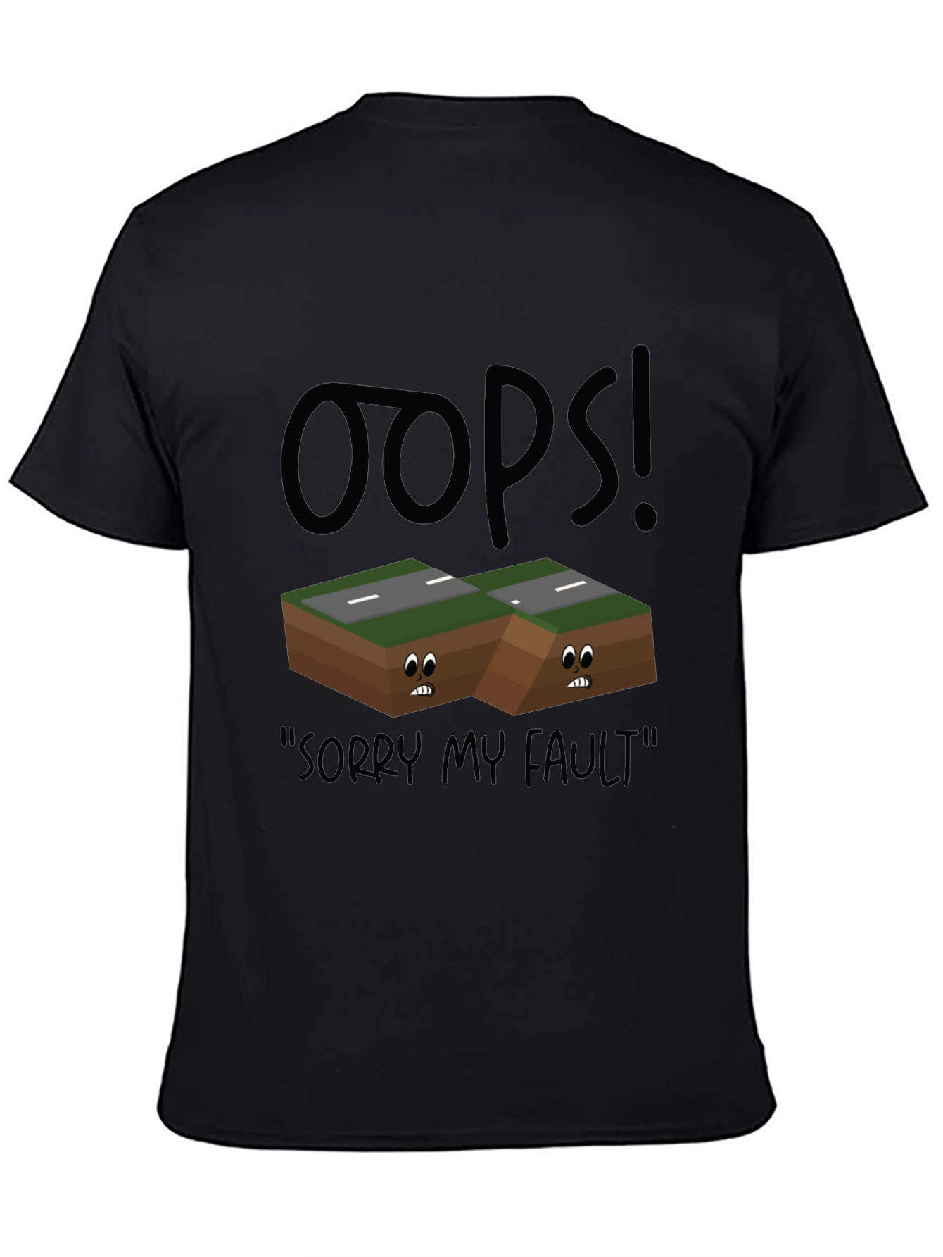 Oops! Fault Line Graphic T-Shirt