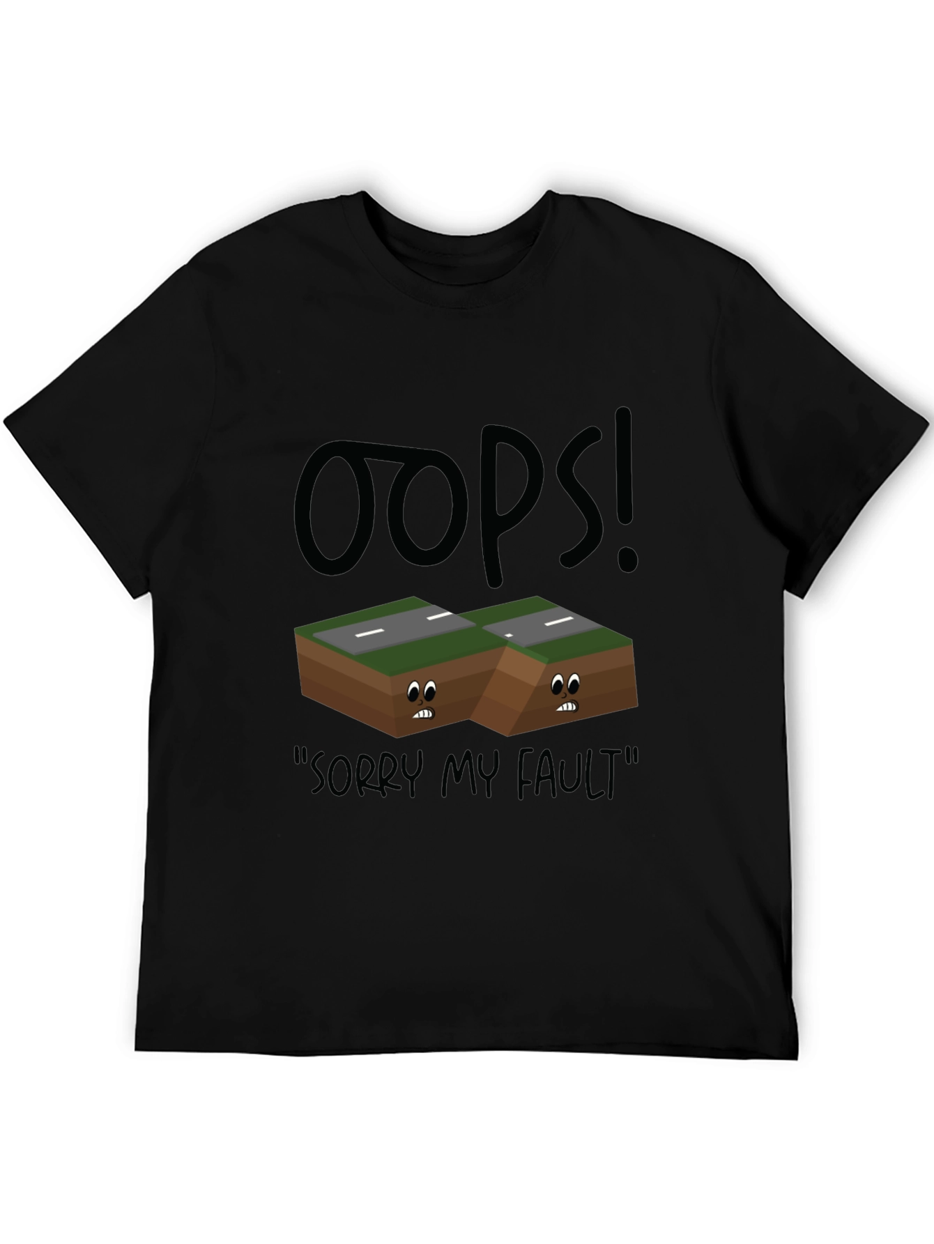 Oops! Fault Line Graphic T-Shirt