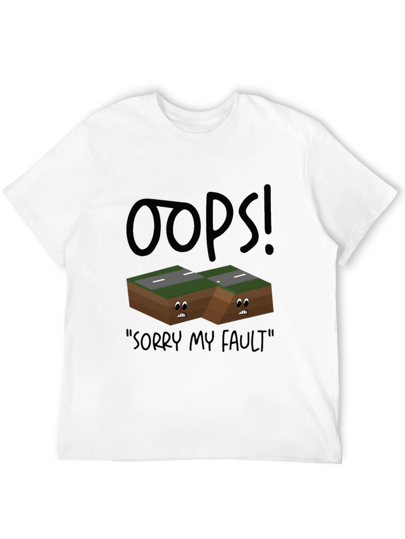 Oops! Fault Line Graphic T-Shirt