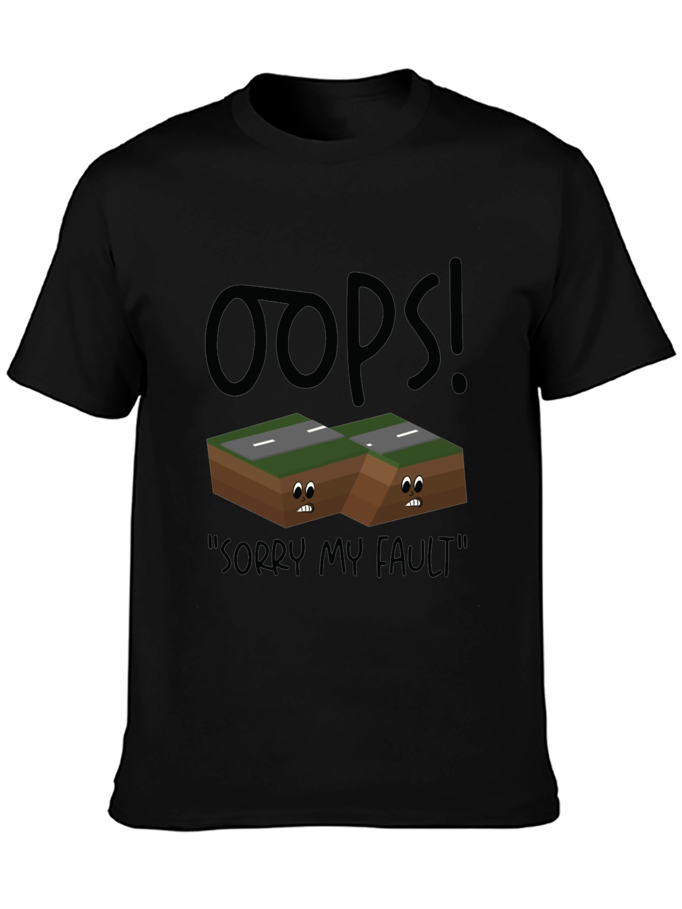 Oops! Fault Line Graphic T-Shirt