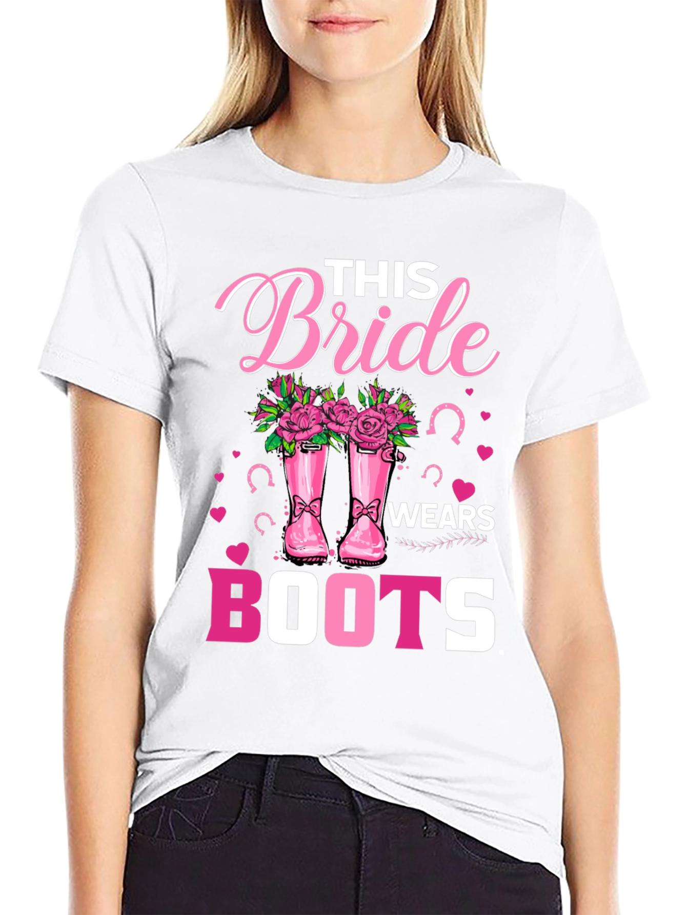 Bride Wears Boots T-Shirt