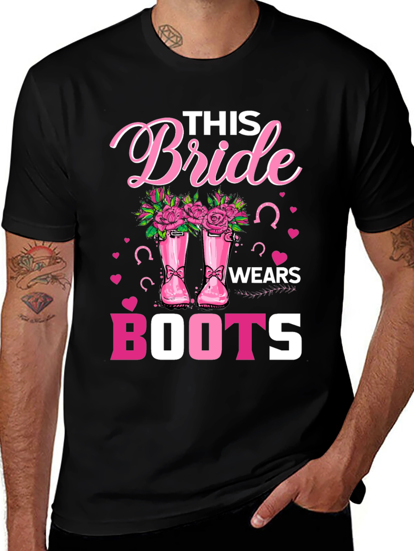Bride Wears Boots T-Shirt