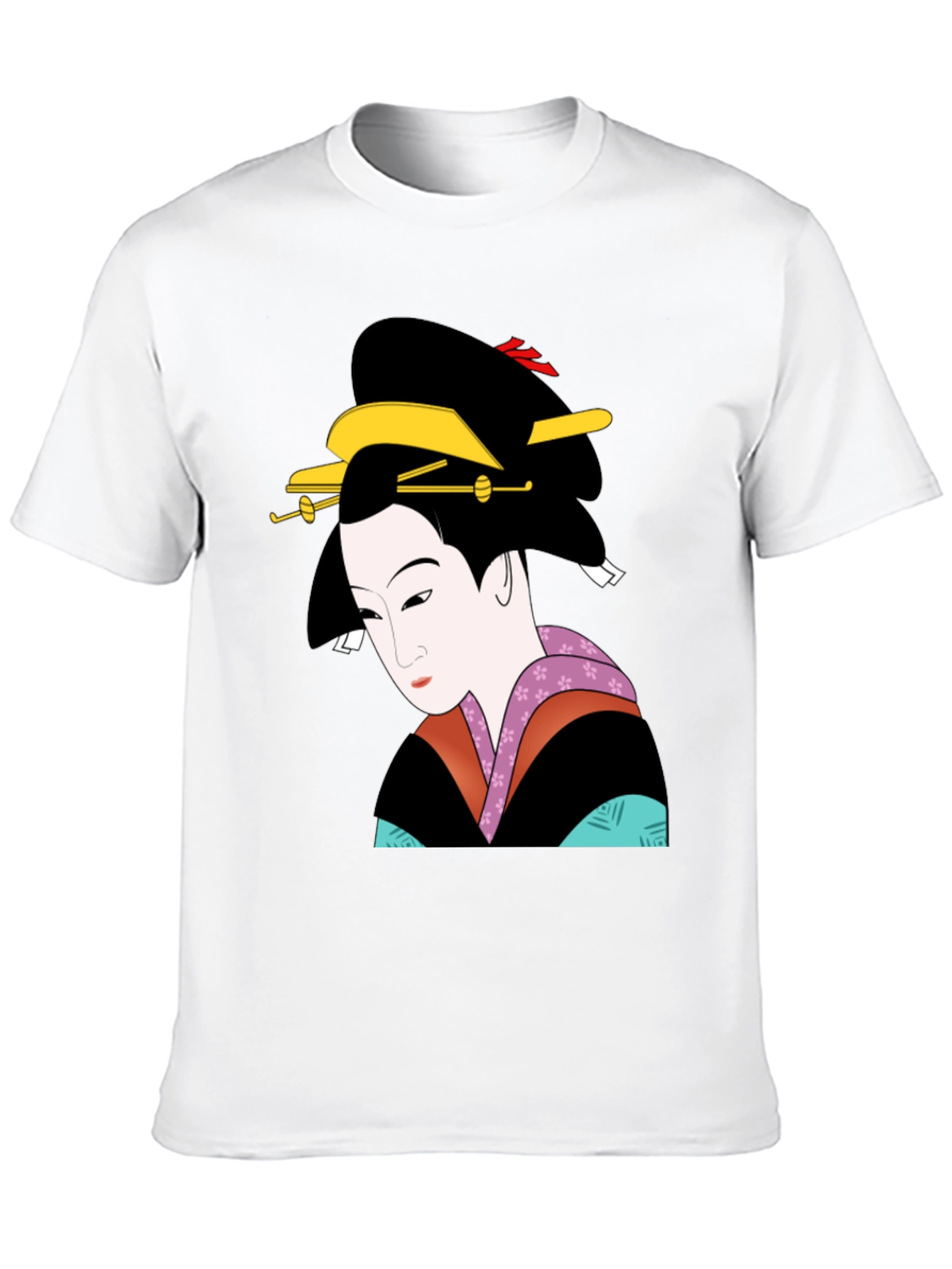 Geisha Graphic Tee - Unique Japanese Art Shirt