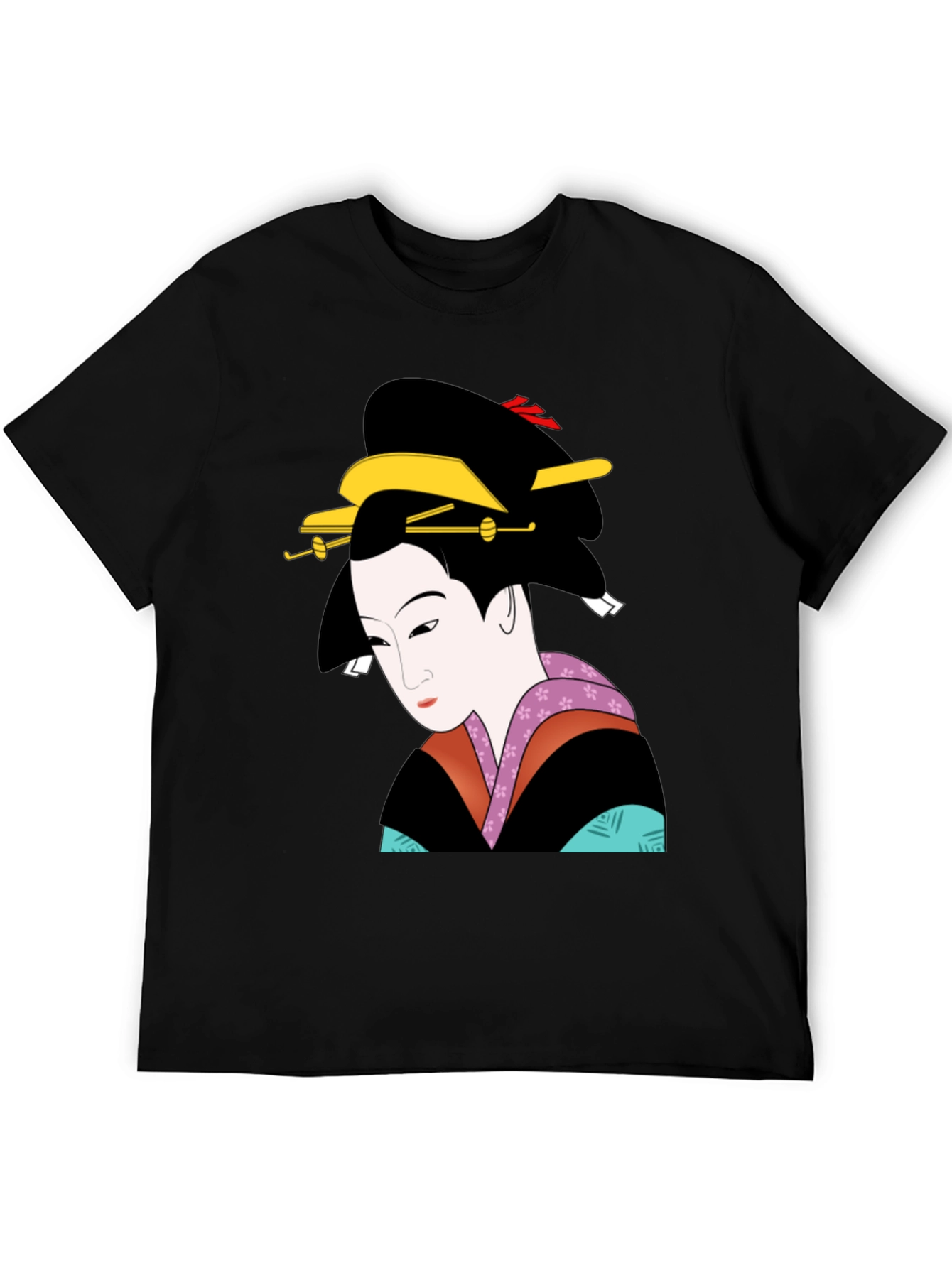 Geisha Graphic Tee - Unique Japanese Art Shirt