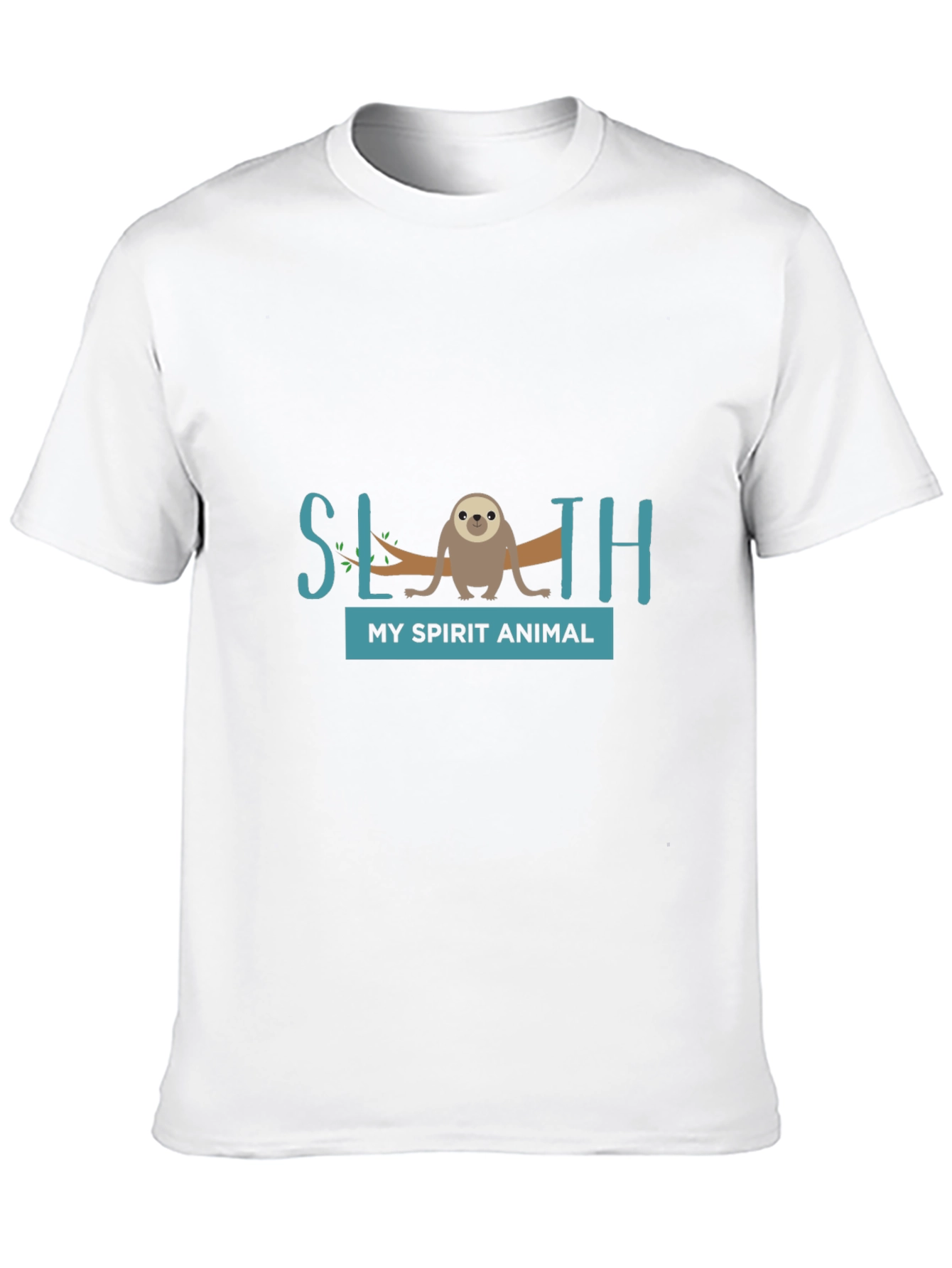 Sloth Spirit Animal Graphic Tee - Relaxed Fit