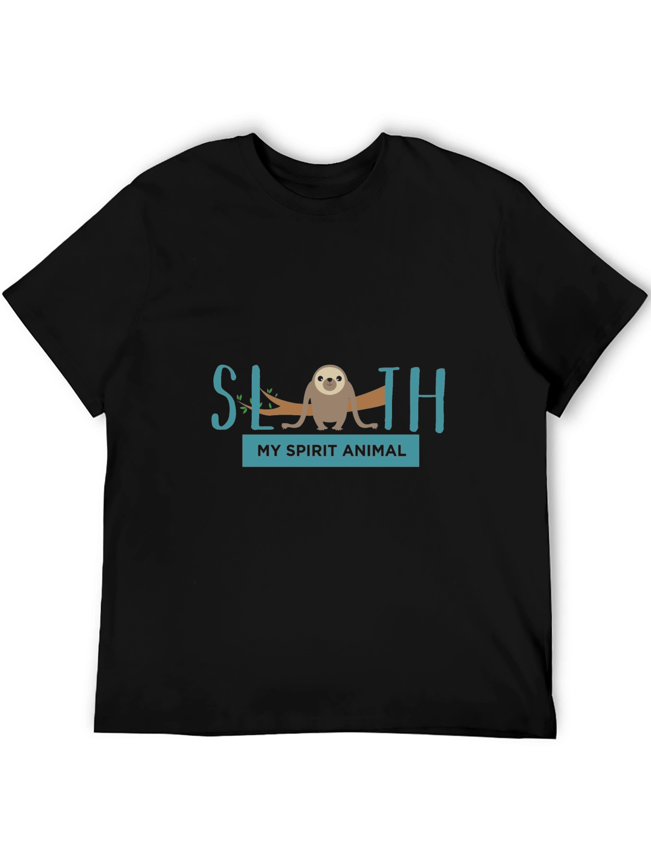Sloth Spirit Animal Graphic Tee - Relaxed Fit