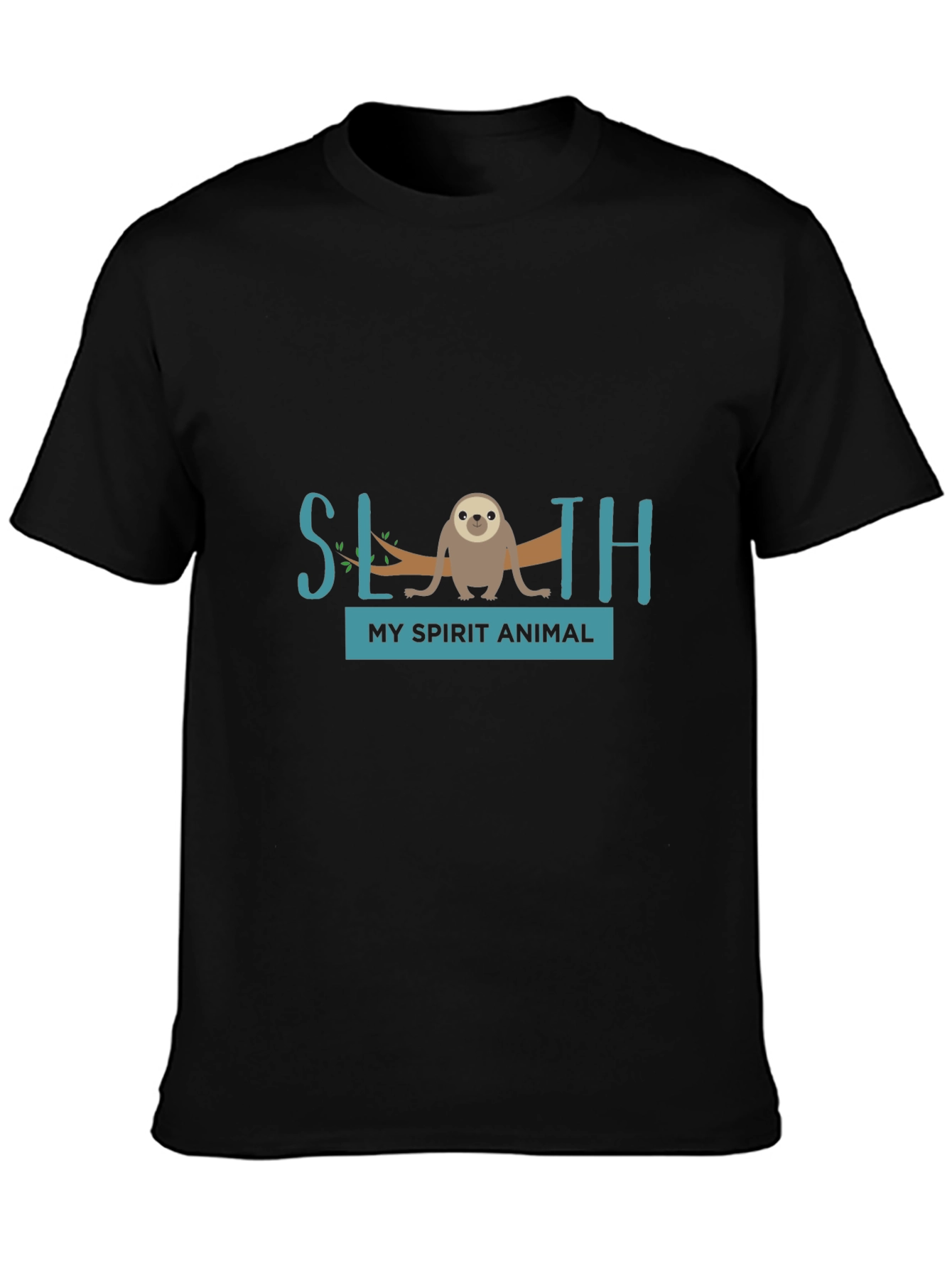 Sloth Spirit Animal Graphic Tee - Relaxed Fit