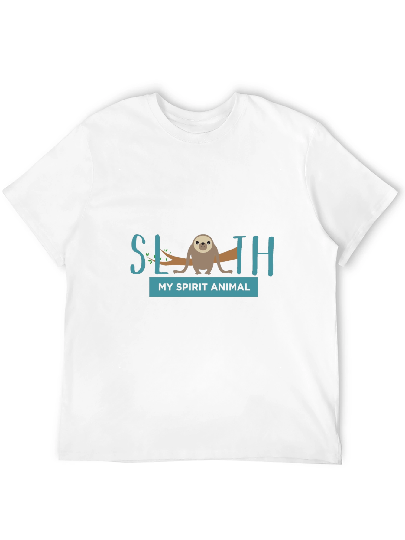 Sloth Spirit Animal Graphic Tee - Relaxed Fit