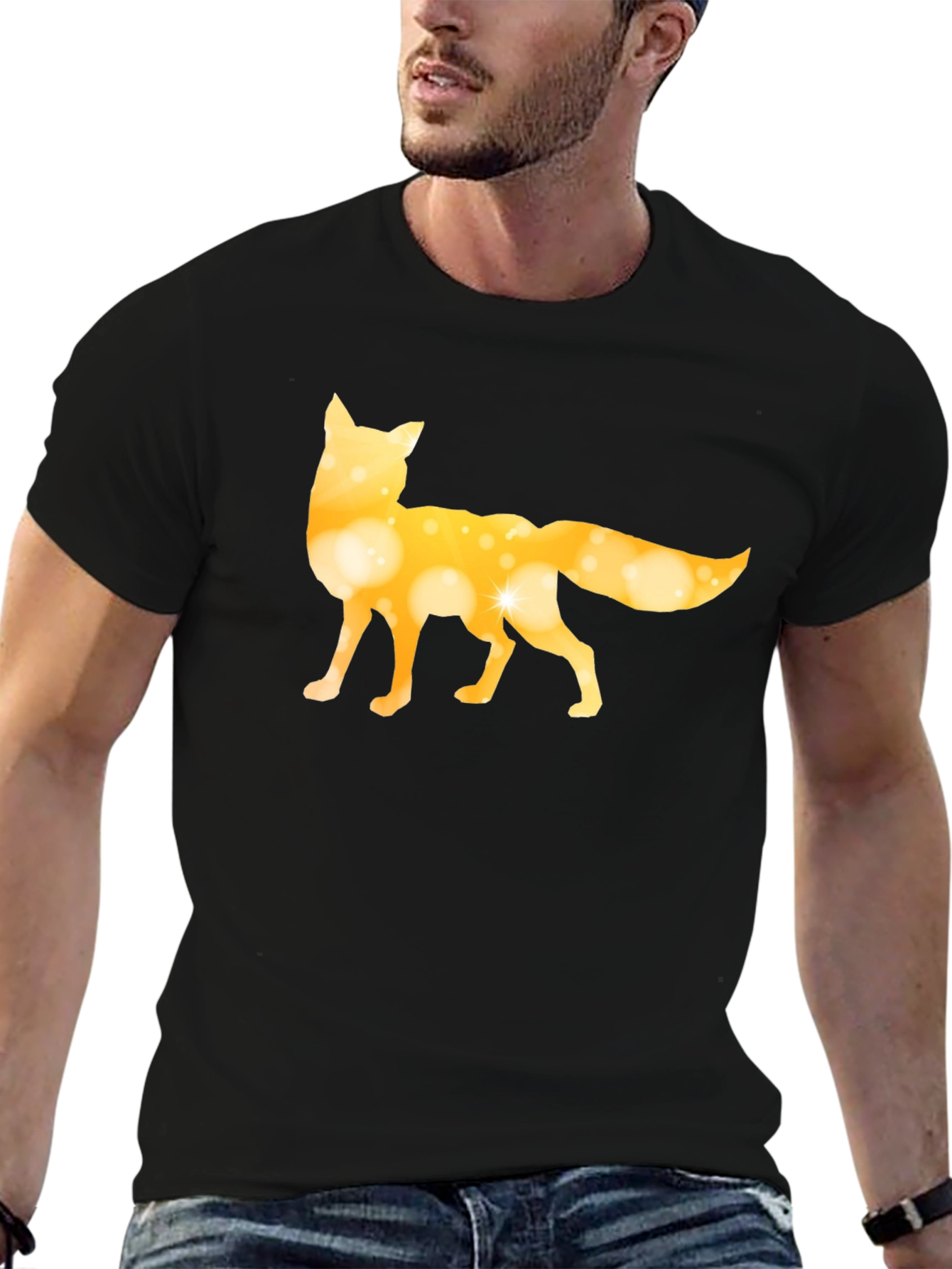 Fox Silhouette Graphic Tee - Black