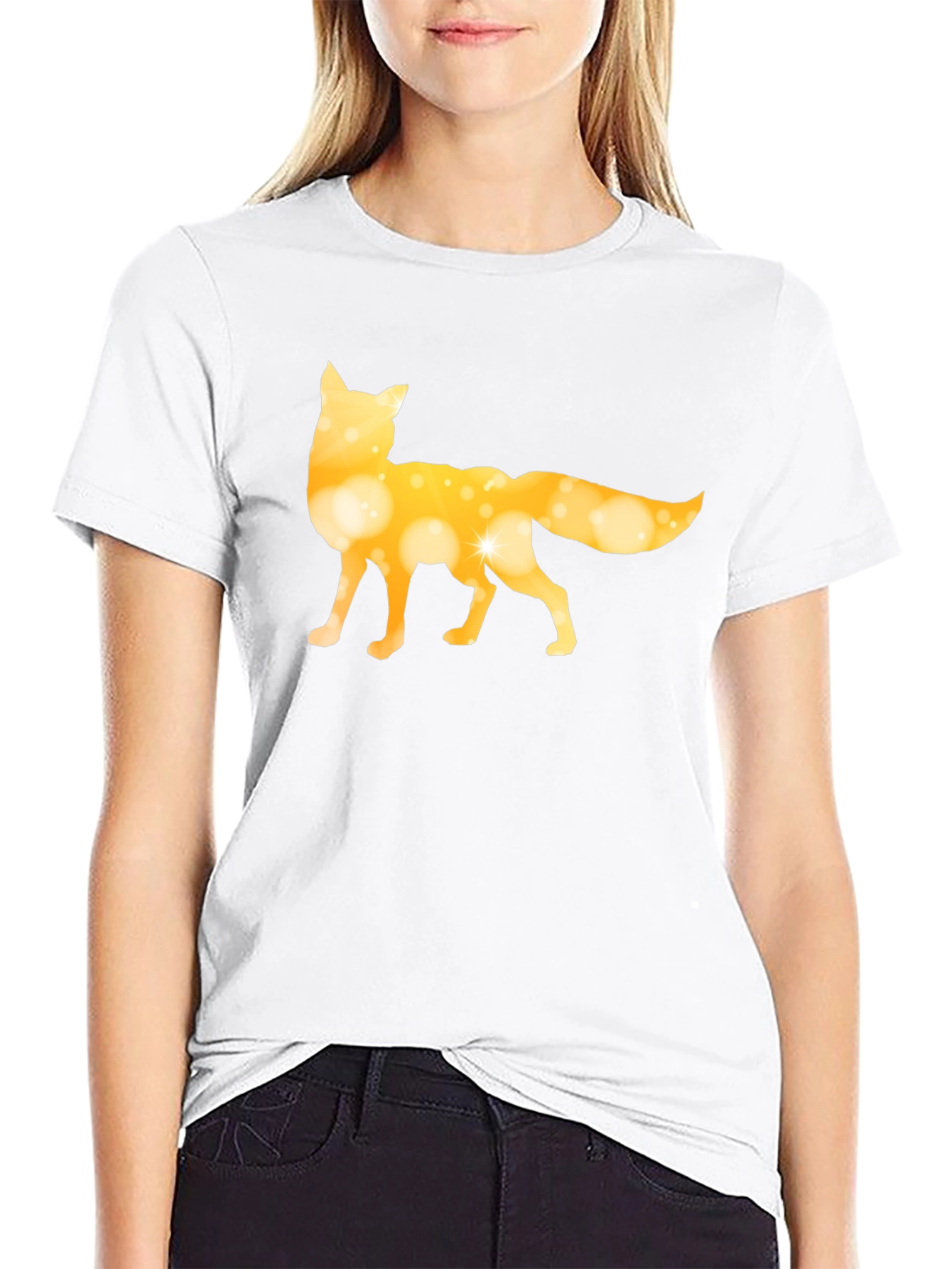 Fox Silhouette Graphic Tee - Black