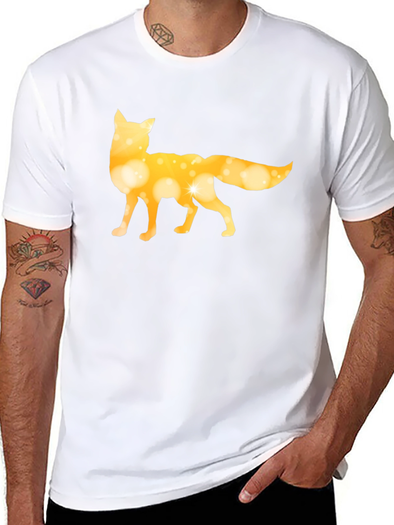 Fox Silhouette Graphic Tee - Black