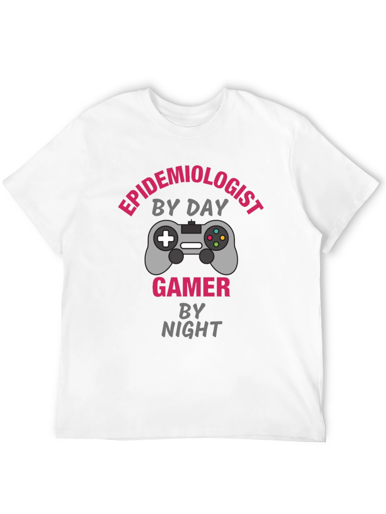 Epidemiologist Gamer T-Shirt - Black Cotton Blend Tee