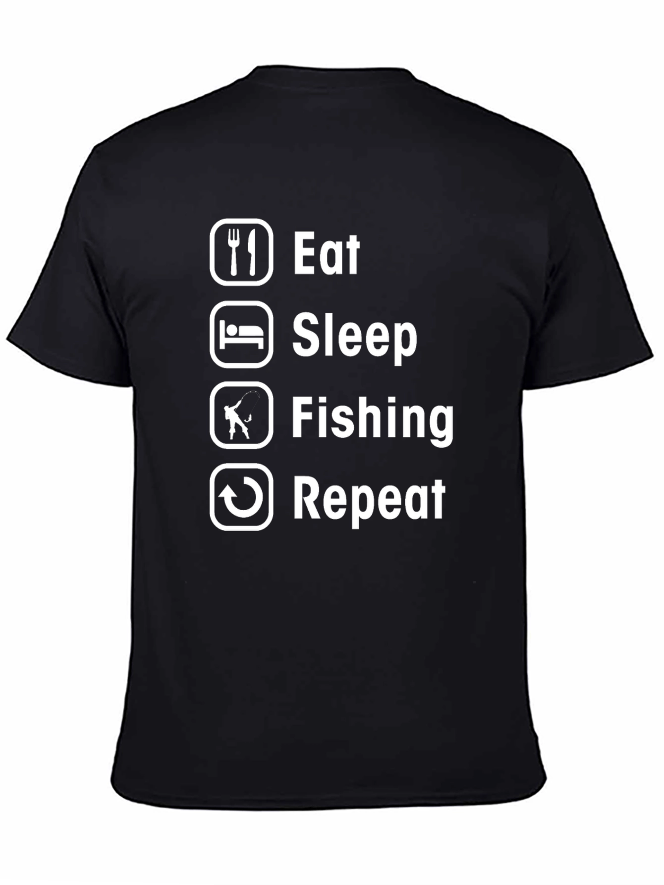 Eat Sleep Fishing Repeat Graphic Tee