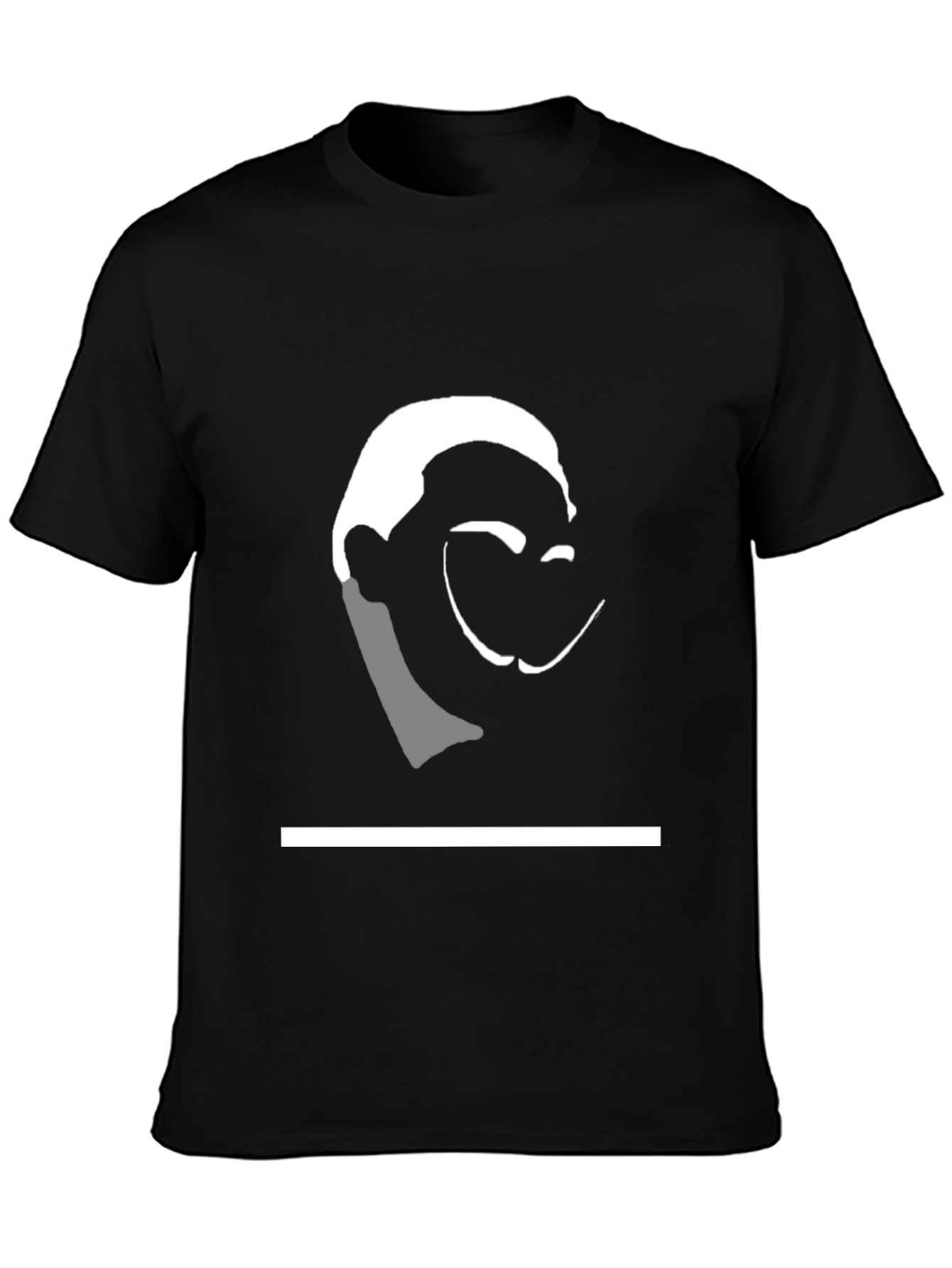 Abstract Face Graphic Tee - Modern Art Shirt