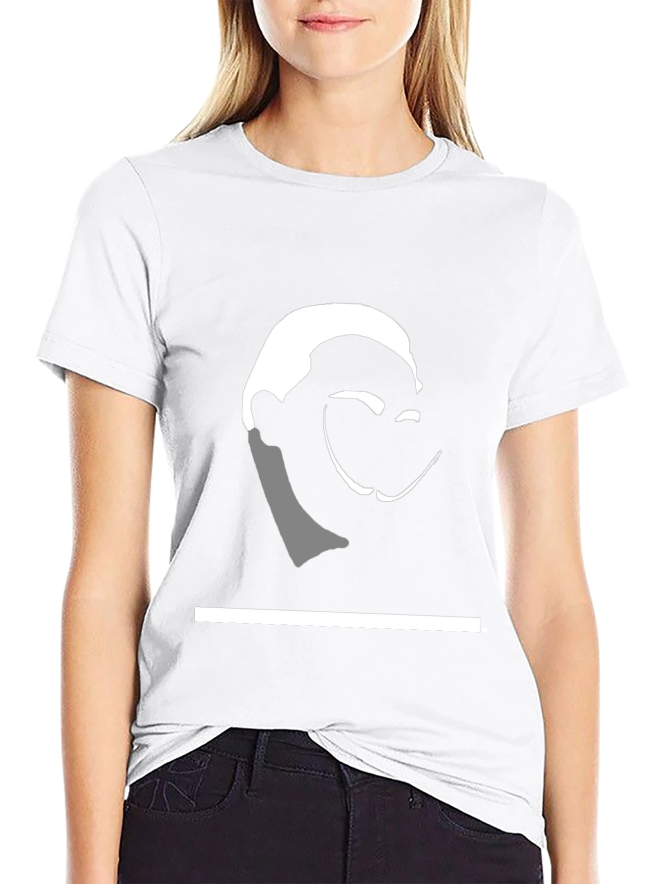 Abstract Face Graphic Tee - Modern Art Shirt