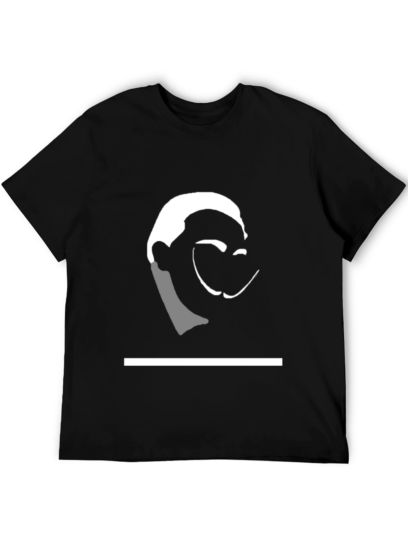 Abstract Face Graphic Tee - Modern Art Shirt