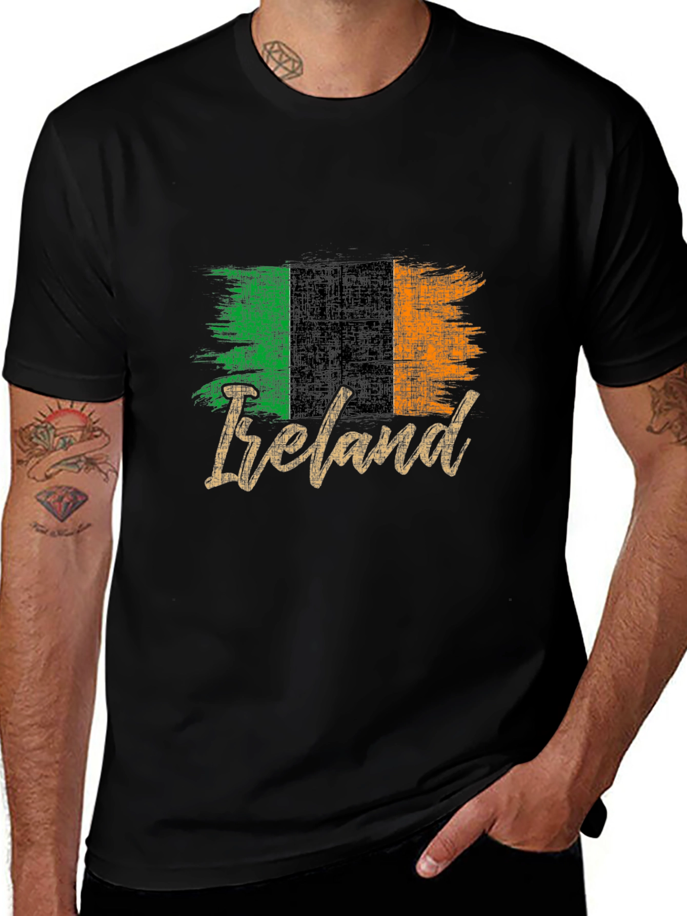 Ireland Flag Graphic Tee - Irish Pride Shirt