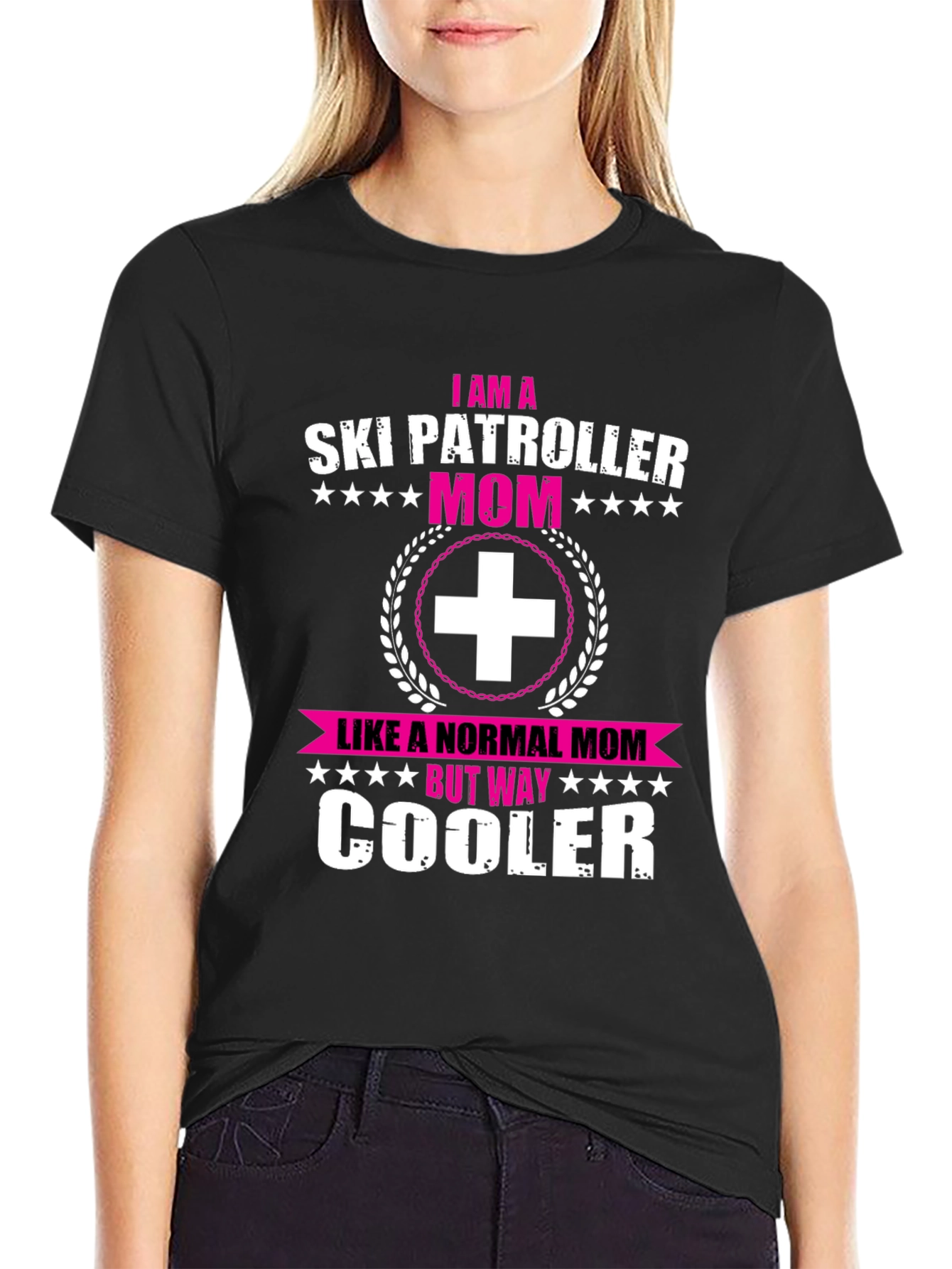 Ski Patrol Mom Graphic Tee - Cool Mom Edition