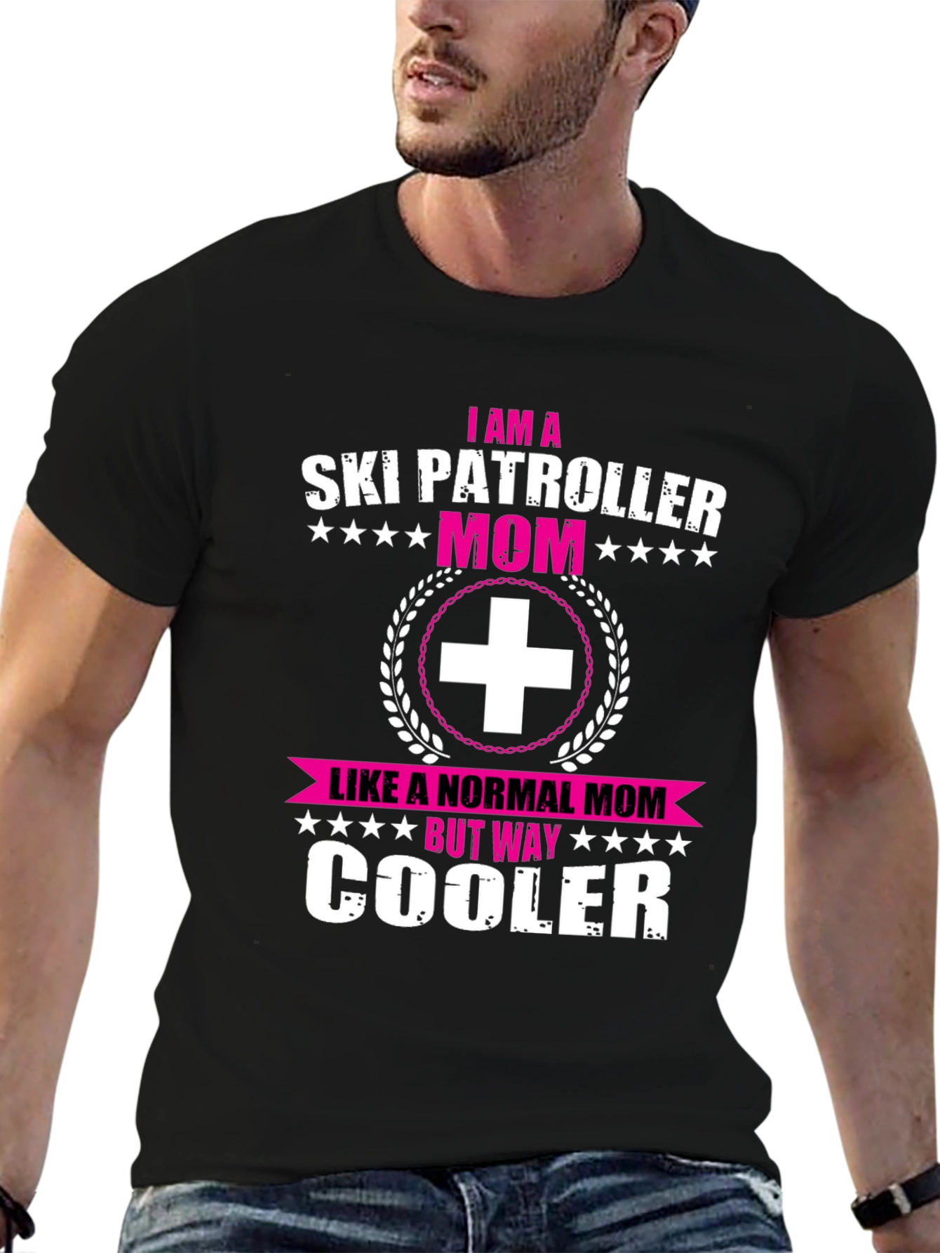Ski Patrol Mom Graphic Tee - Cool Mom Edition