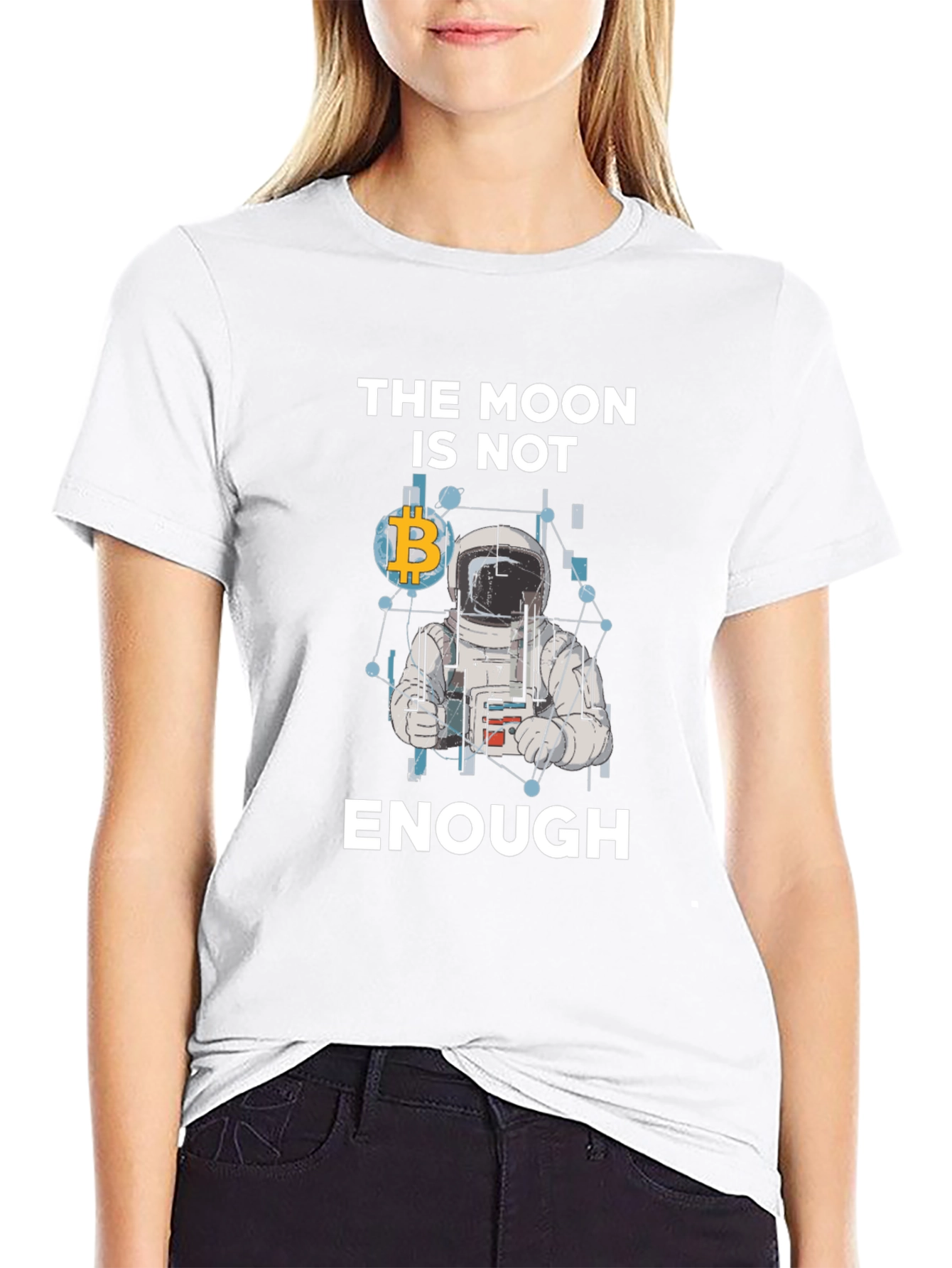 Bitcoin Astronaut Graphic T-Shirt - Crypto Meme