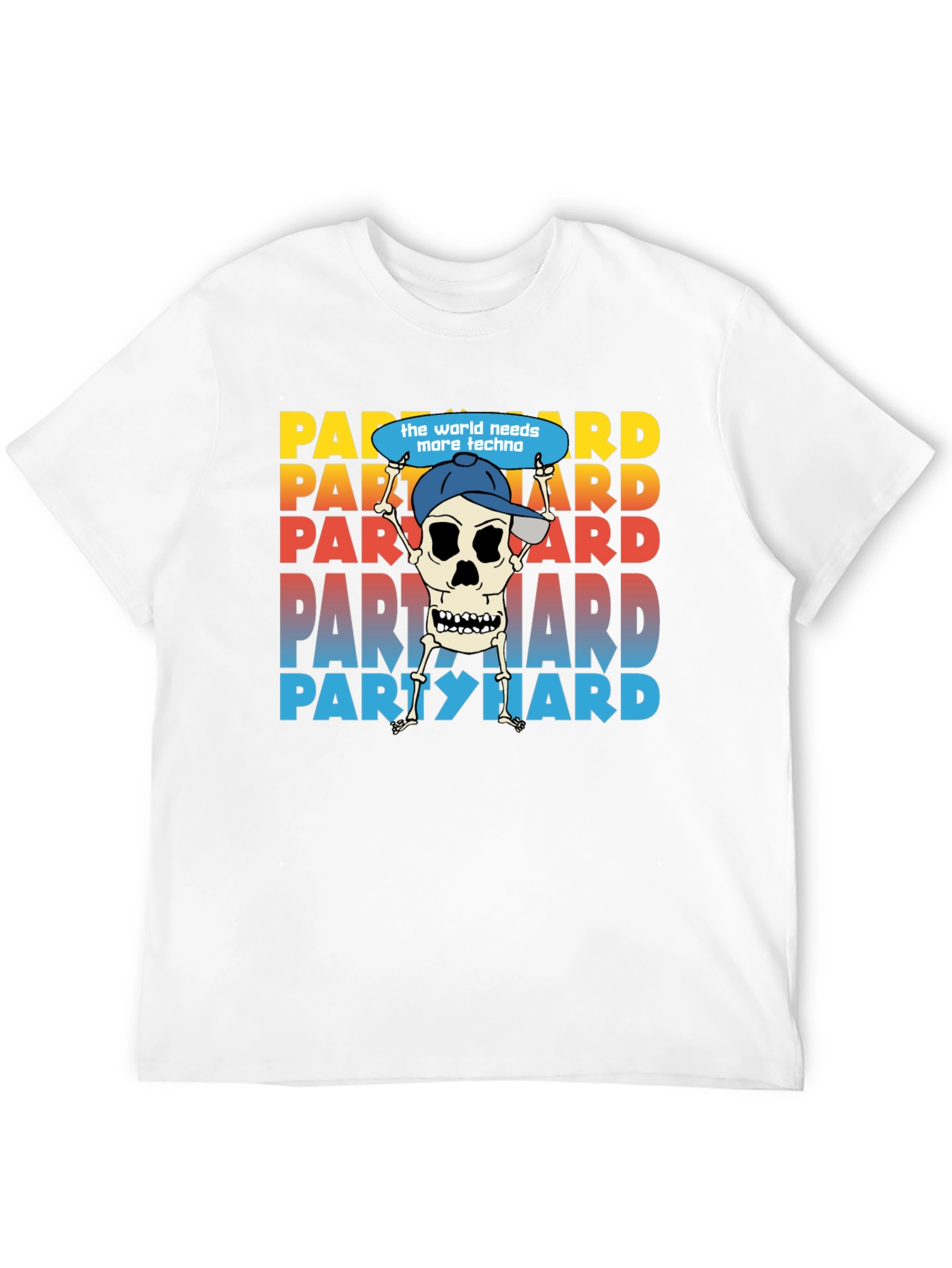 Party Hard Skeleton Graphic Tee