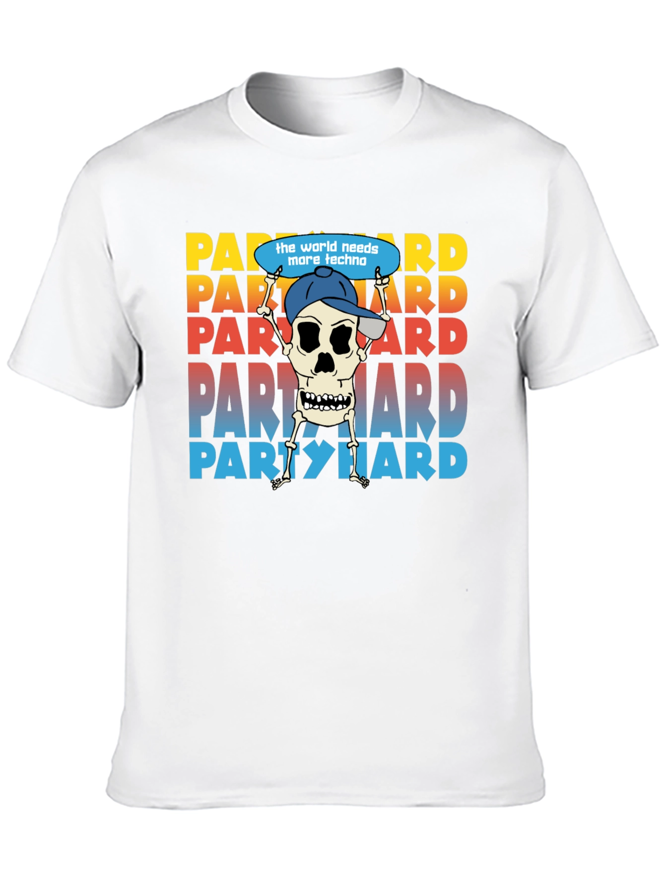 Party Hard Skeleton Graphic Tee