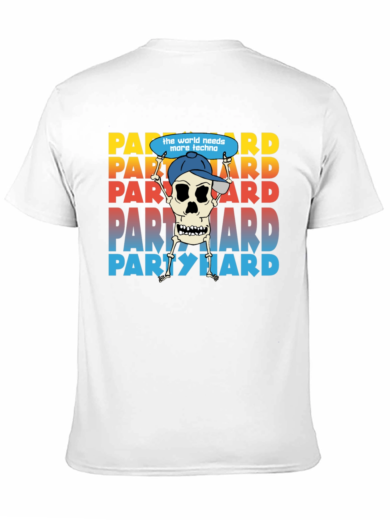 Party Hard Skeleton Graphic Tee