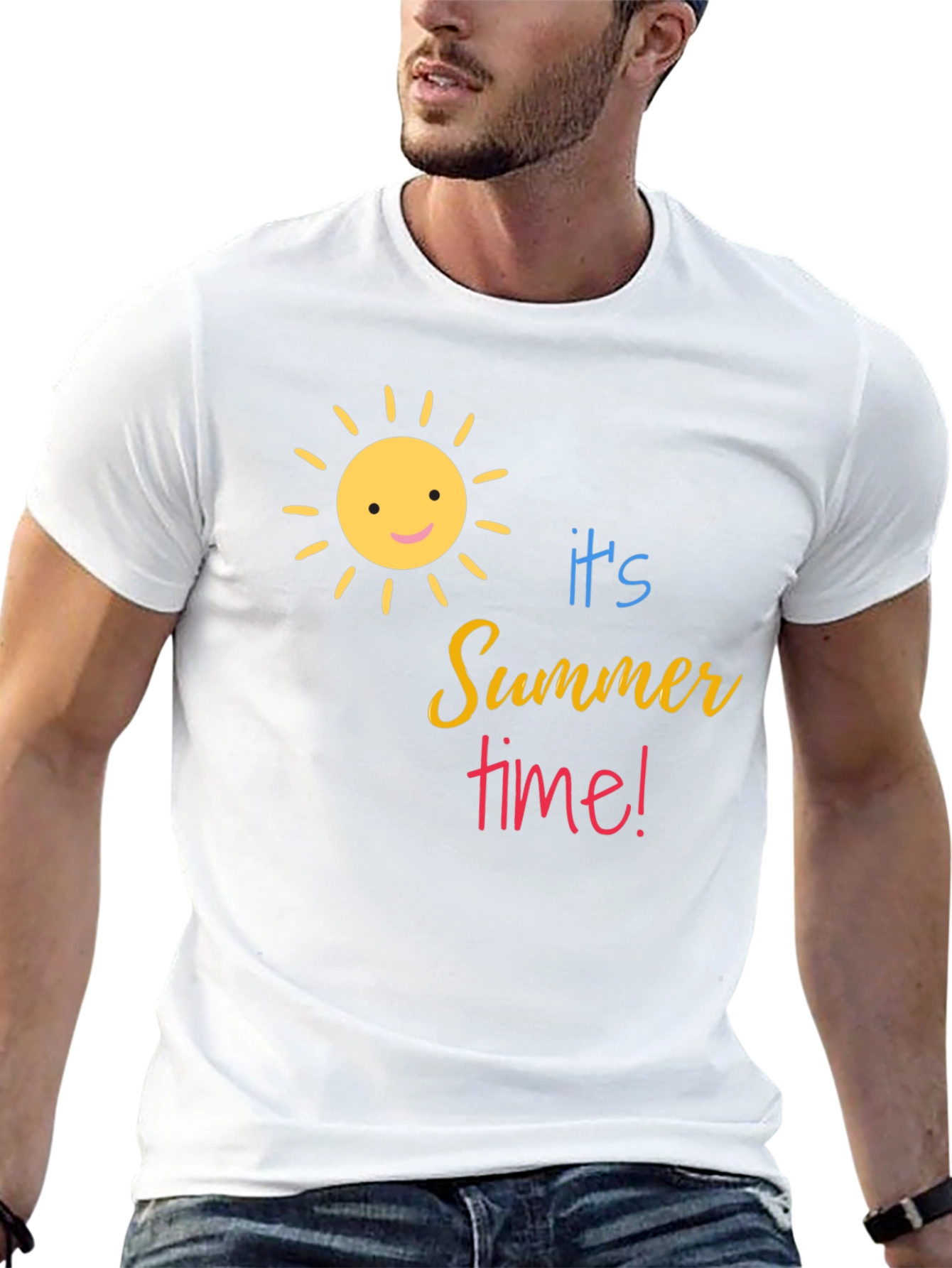 Its Summertime Black T-Shirt