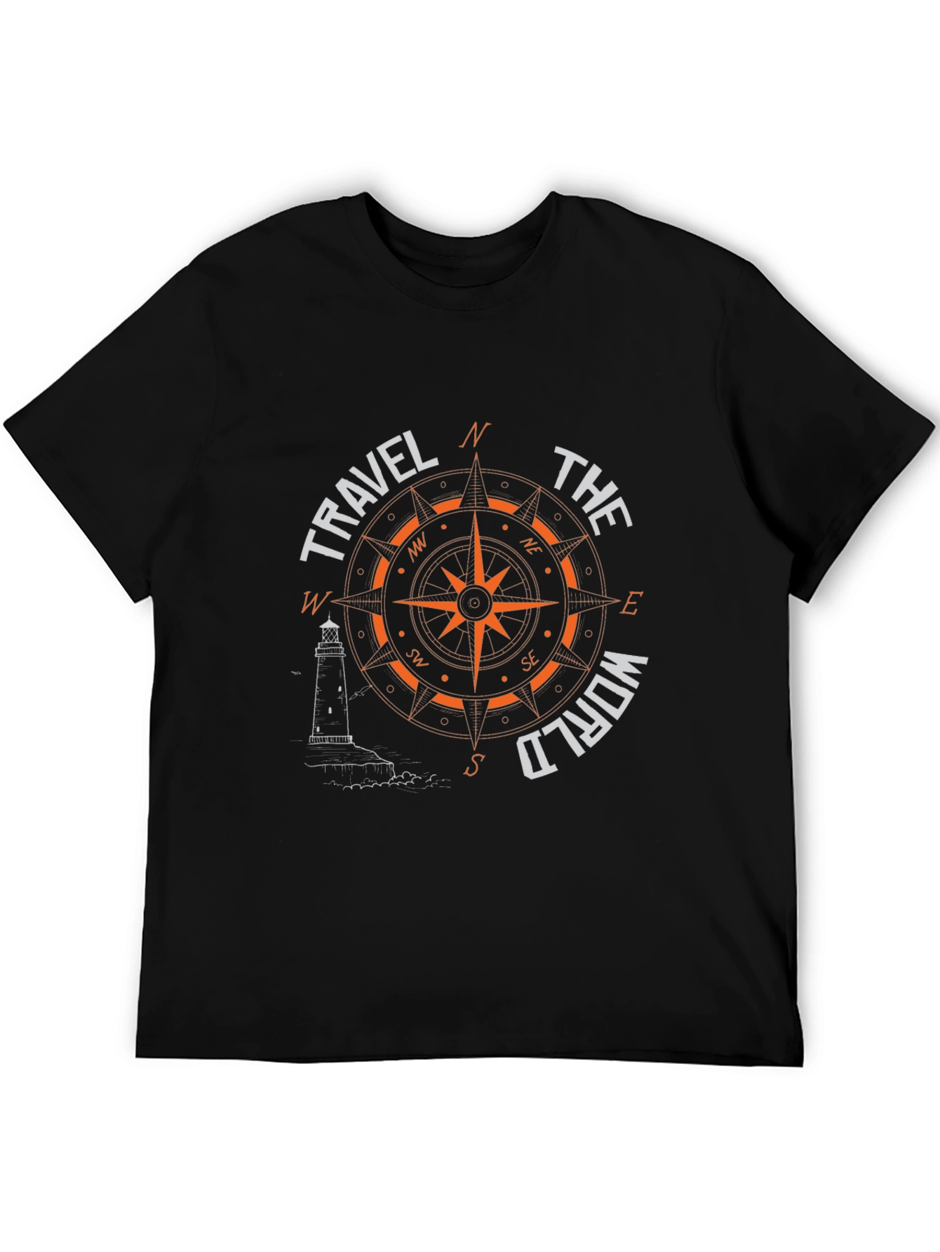 Travel the World Compass Graphic T-Shirt