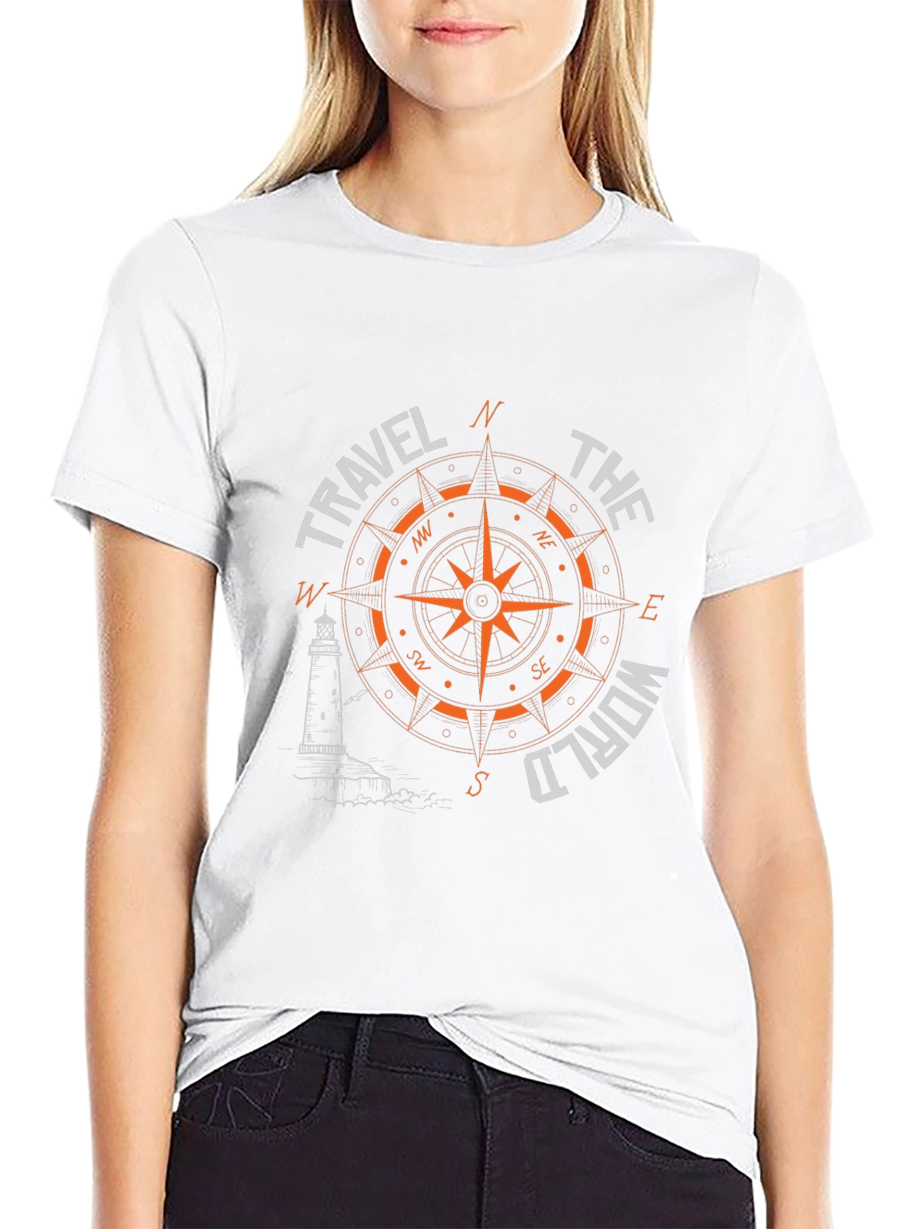 Travel the World Compass Graphic T-Shirt