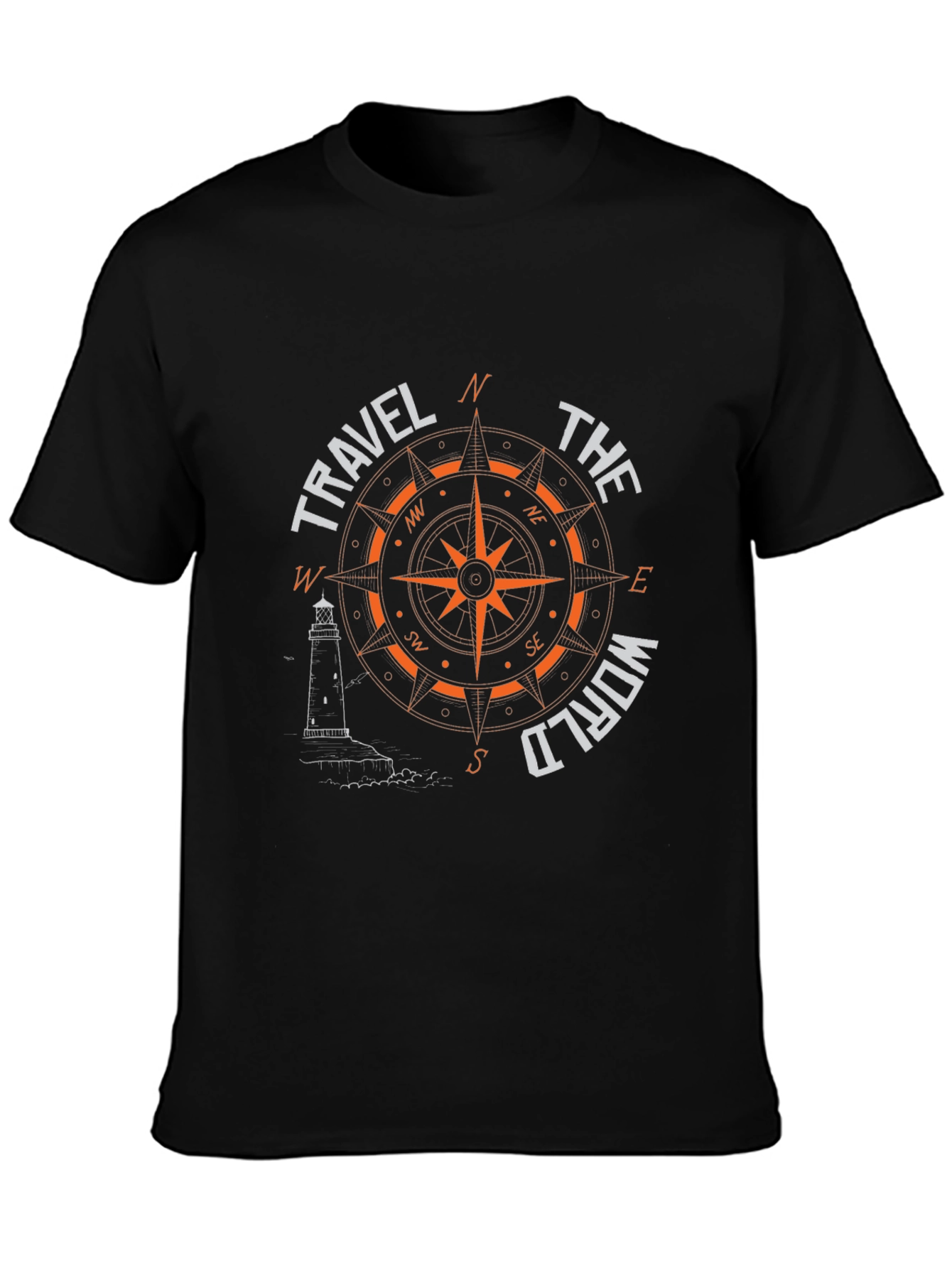 Travel the World Compass Graphic T-Shirt