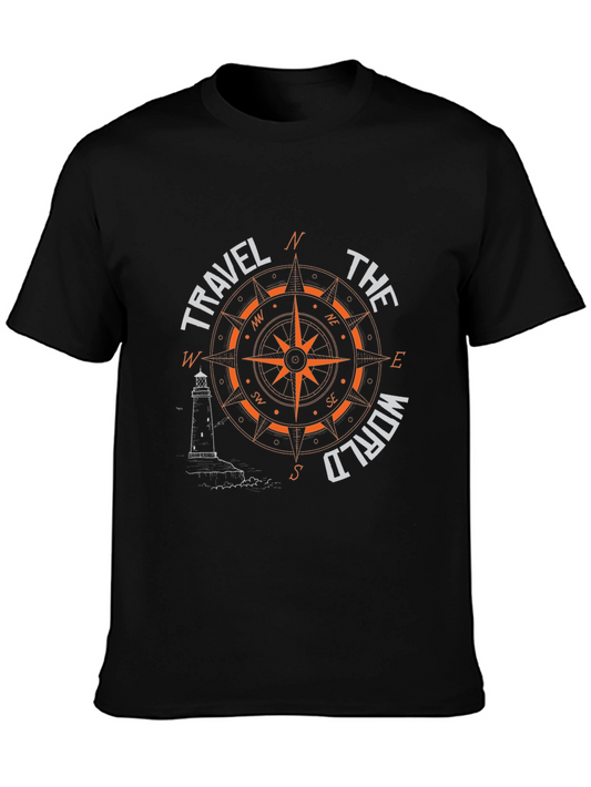 Travel the World Compass Graphic T-Shirt