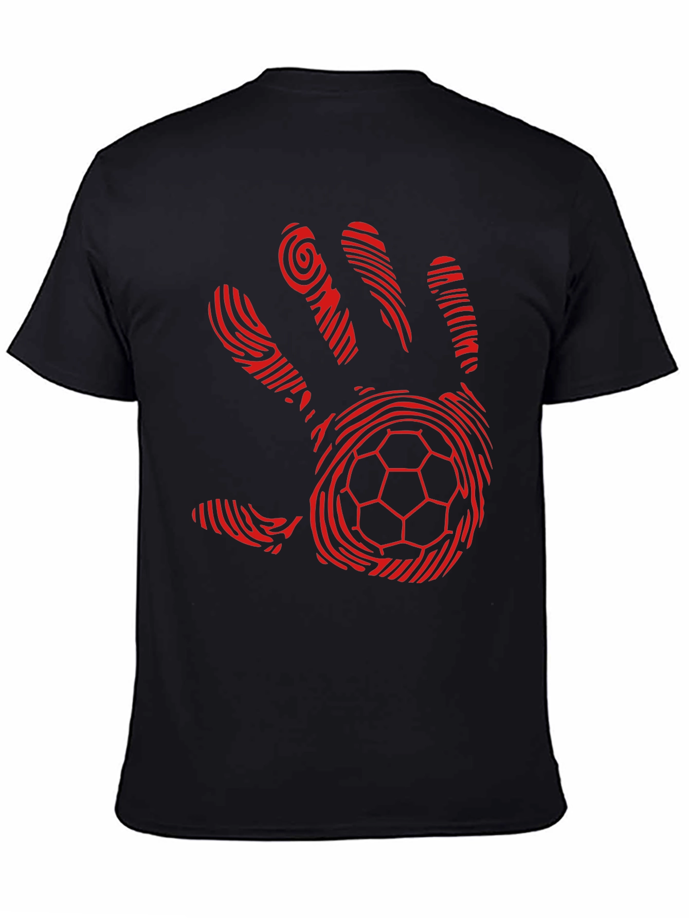 Handprint Soccer Ball Graphic T-Shirt