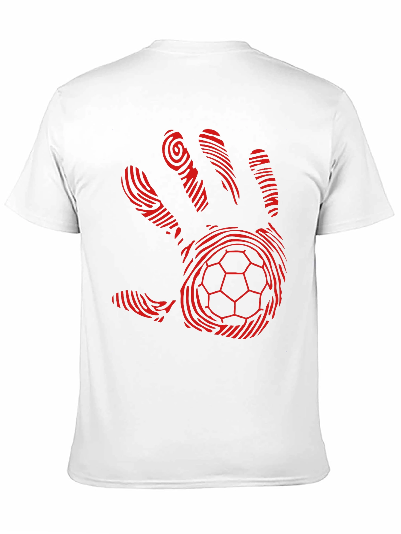 Handprint Soccer Ball Graphic T-Shirt