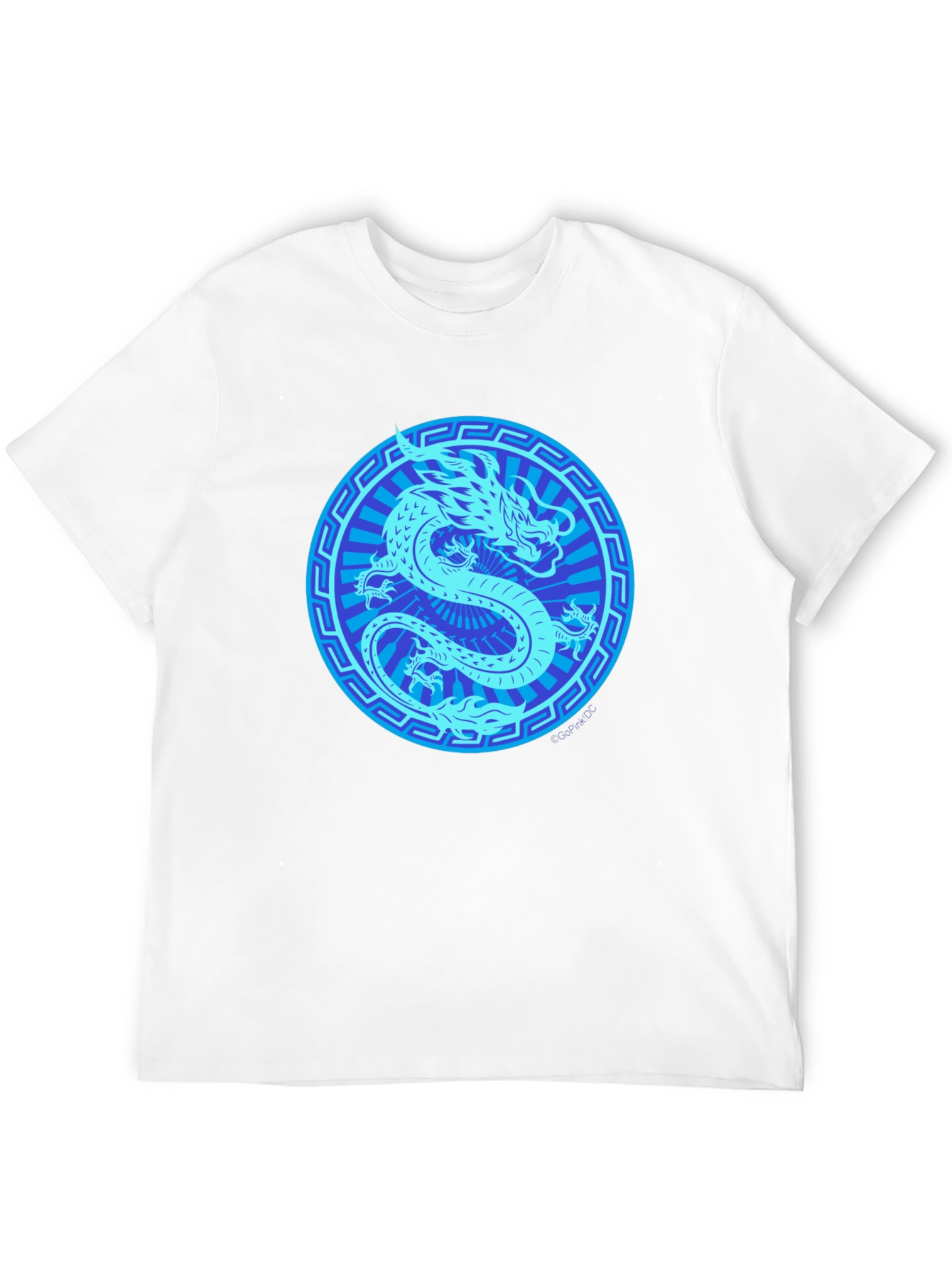 Mens Black Dragon Graphic T-Shirt