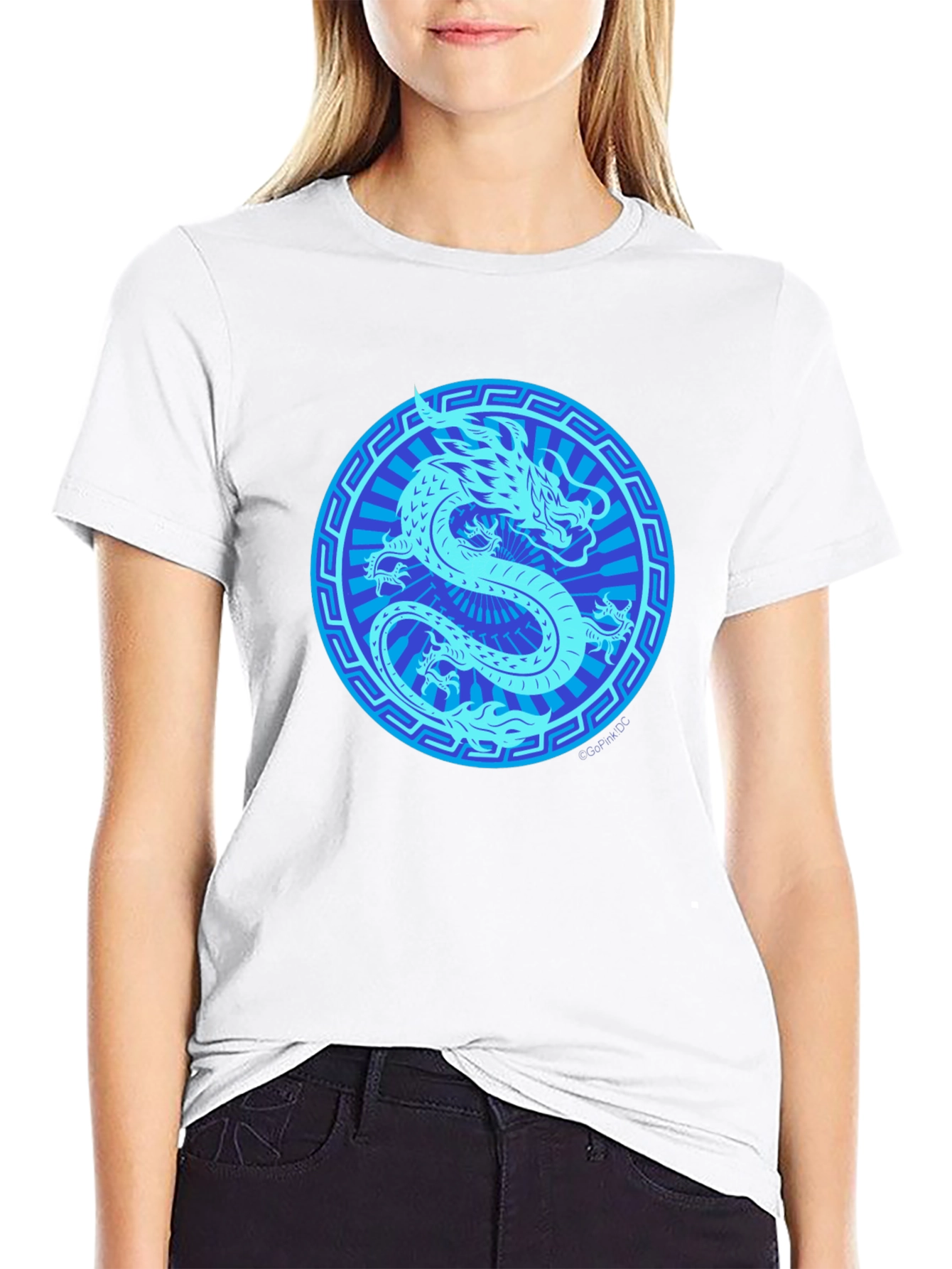 Mens Black Dragon Graphic T-Shirt