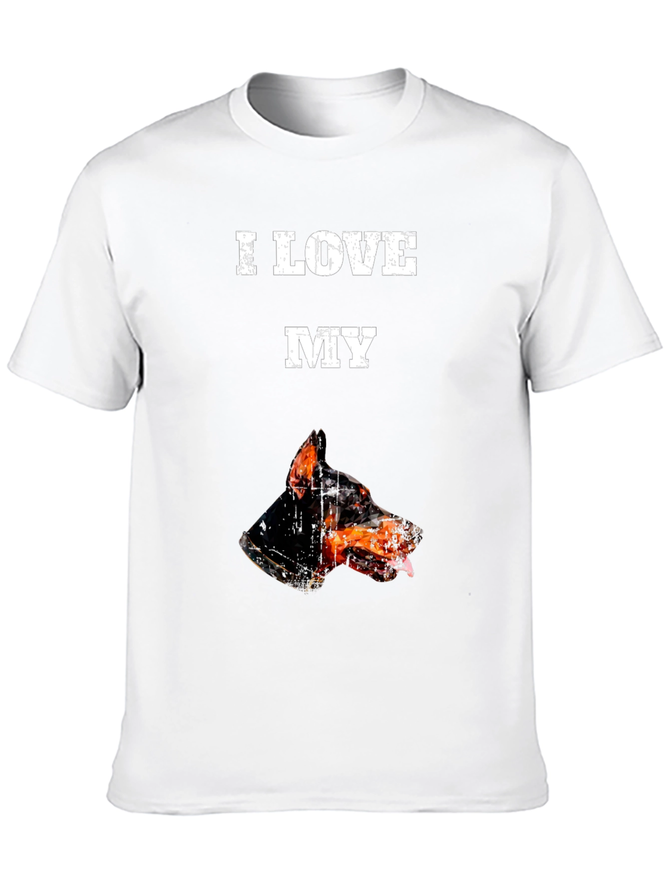 I Love My Doberman T-Shirt - Black Graphic Tee