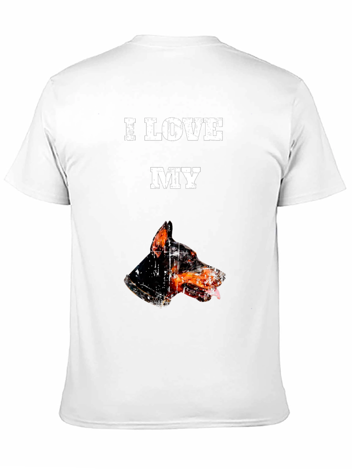 I Love My Doberman T-Shirt - Black Graphic Tee