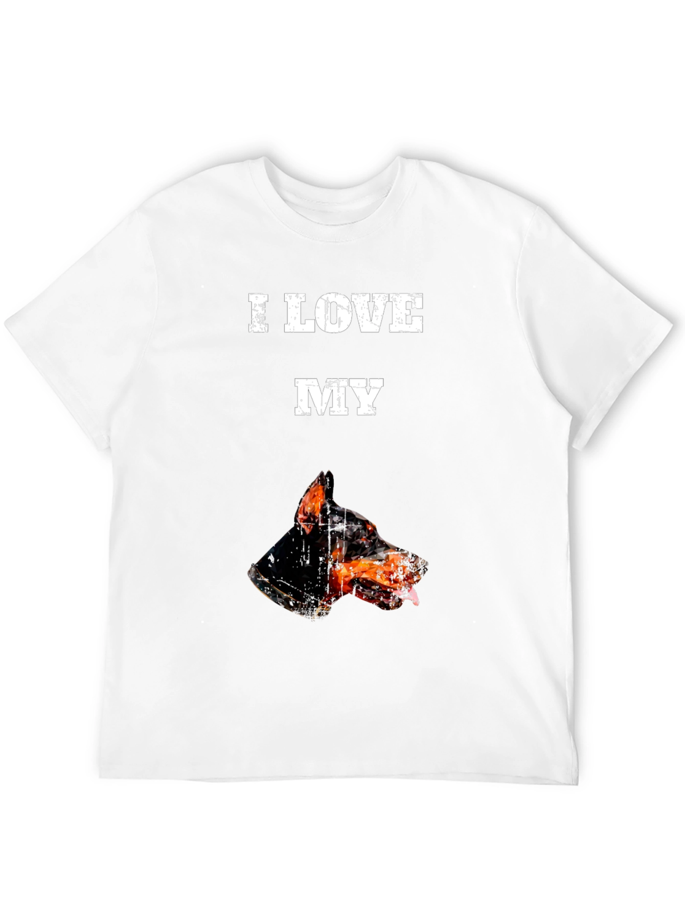 I Love My Doberman T-Shirt - Black Graphic Tee