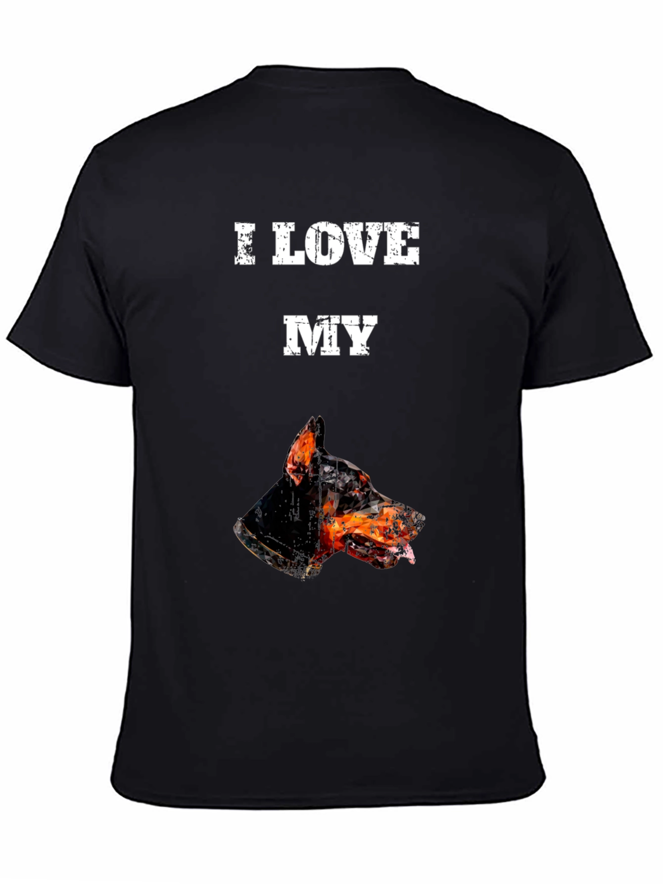 I Love My Doberman T-Shirt - Black Graphic Tee