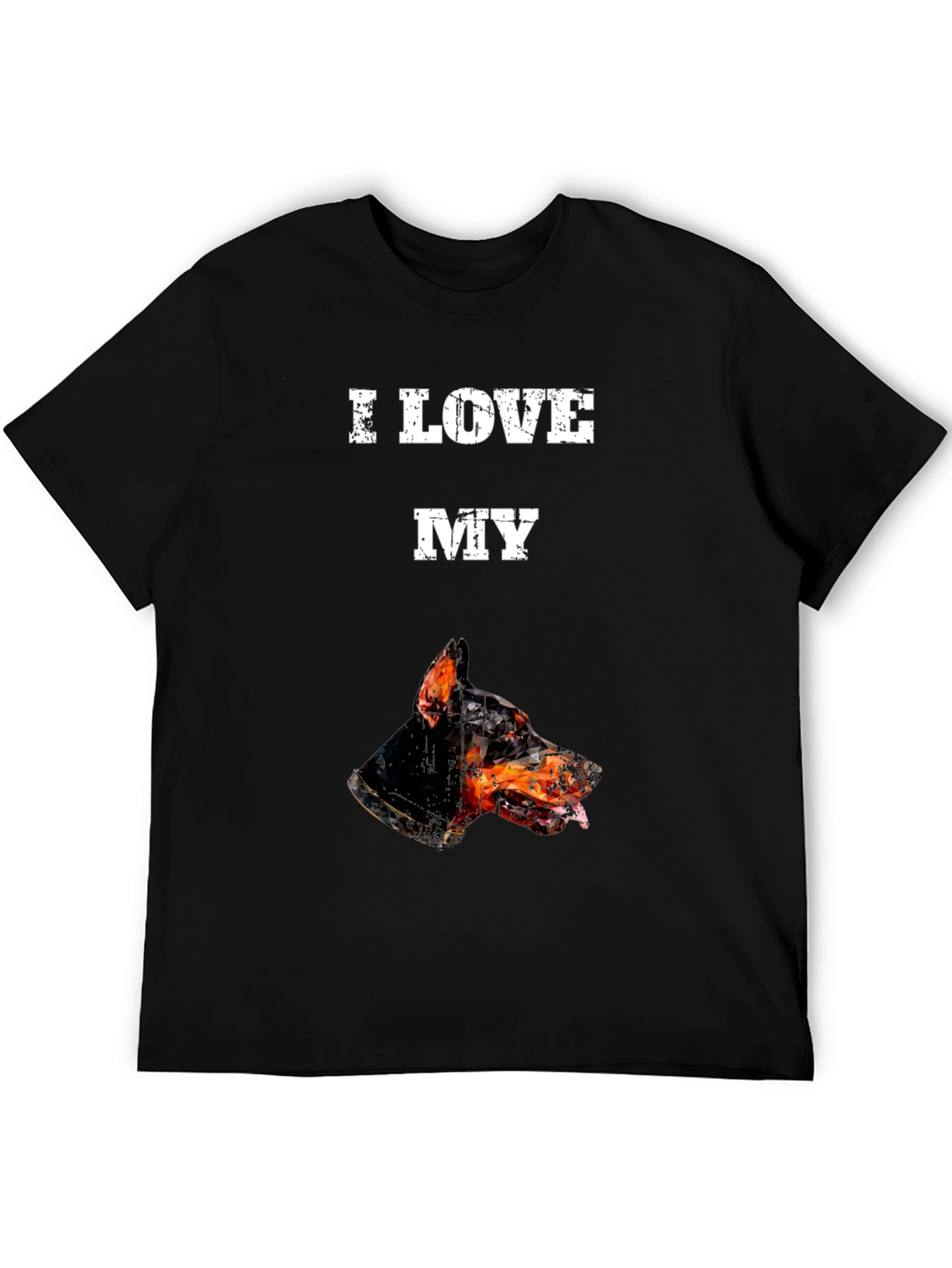 I Love My Doberman T-Shirt - Black Graphic Tee