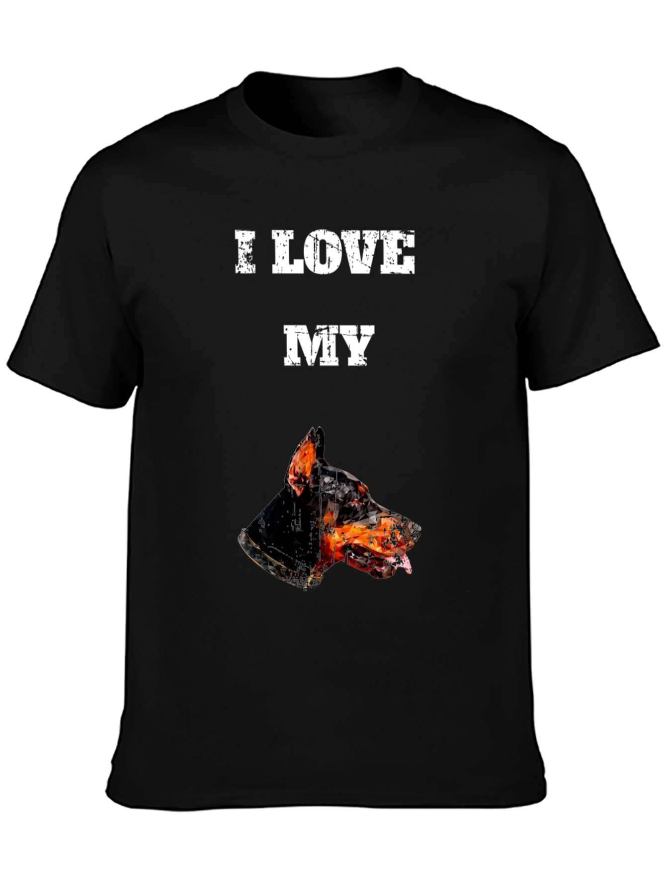 I Love My Doberman T-Shirt - Black Graphic Tee