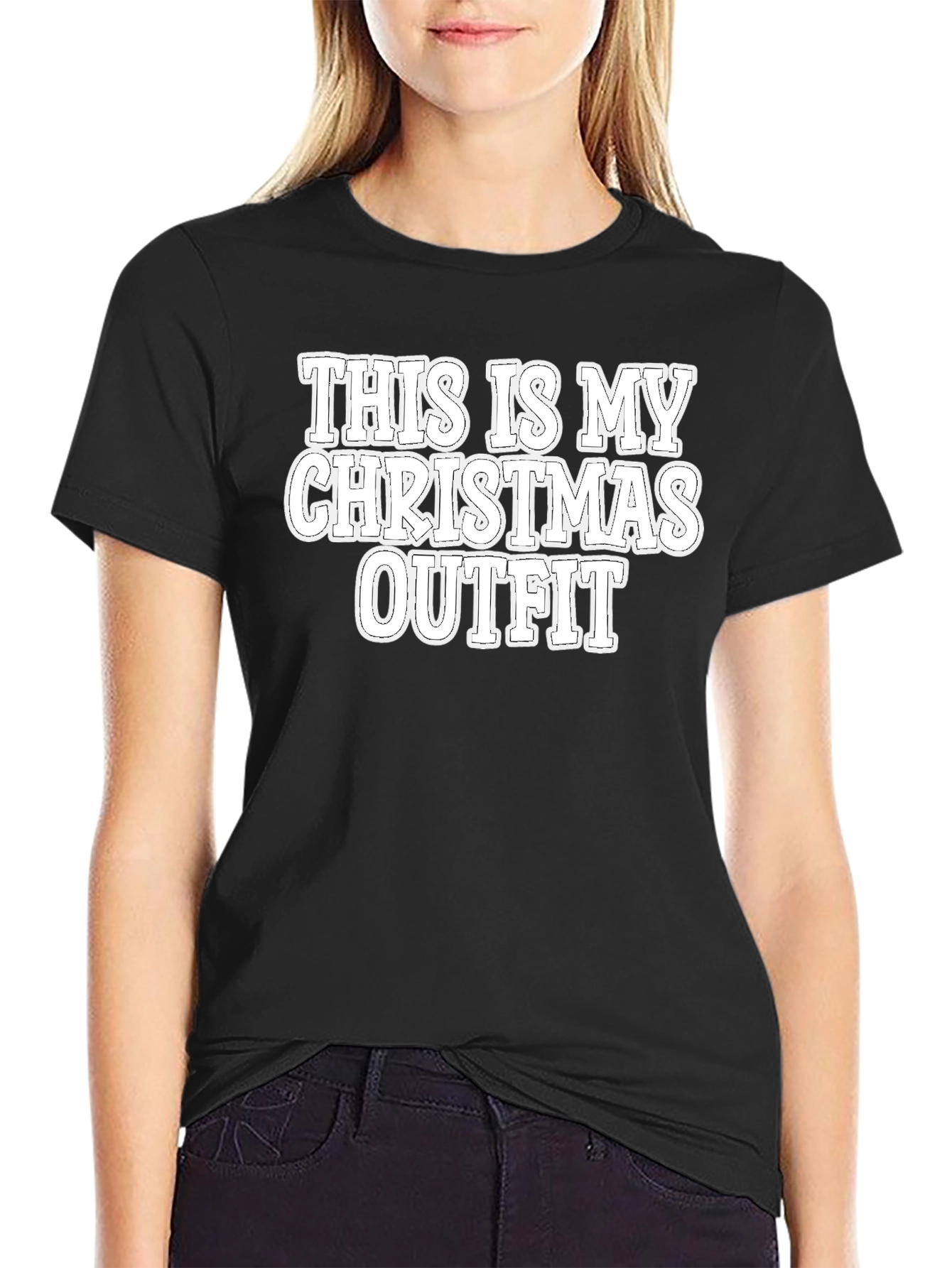 Funny Christmas Outfit T-Shirt - Holiday Tee