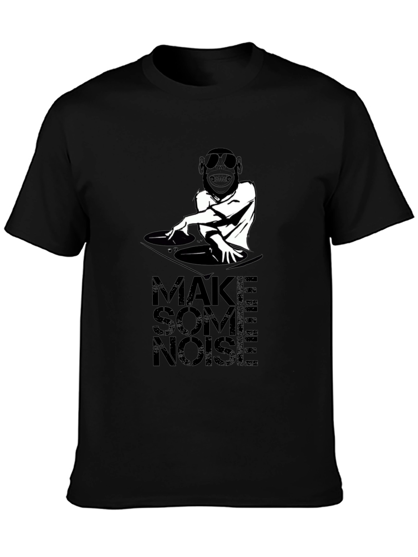 Make Some Noise DJ Monkey Graphic T-Shirt